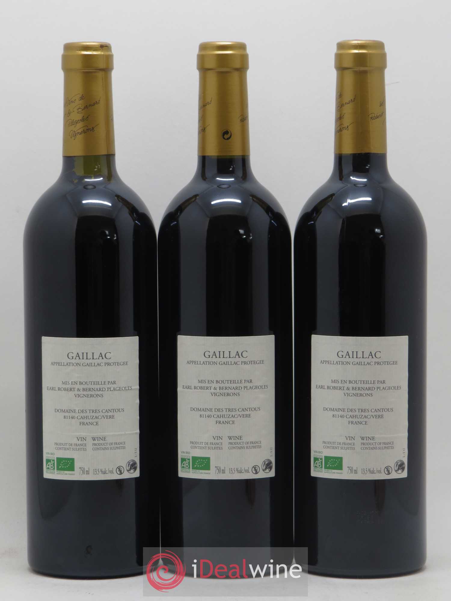 Gaillac Syrah Domaine Plageoles (sans prix de réserve) 2012 - Posten von 3 Flaschen - 1