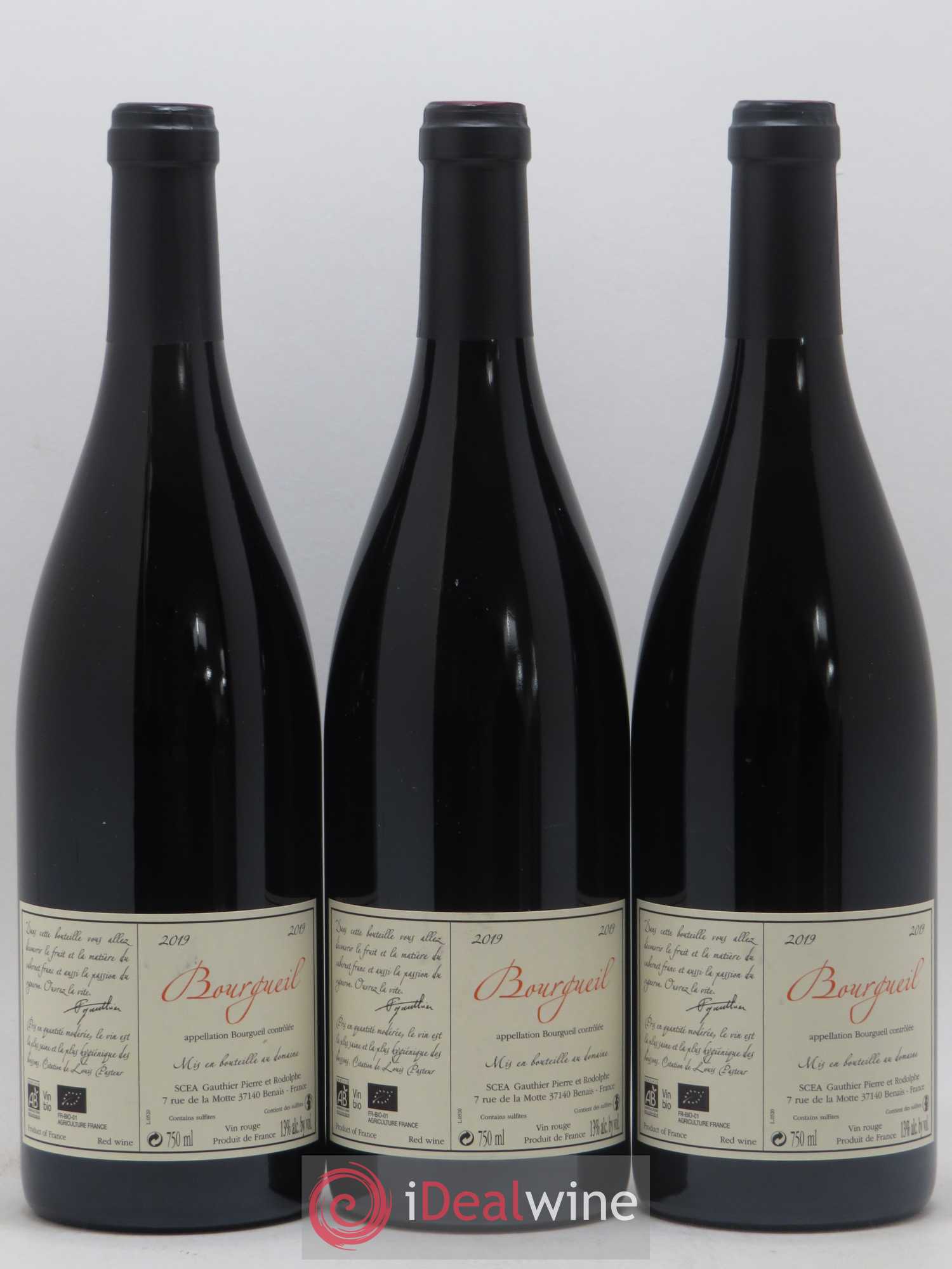 Bourgueil Jour de Soif Domaine du Bel Air  (sans prix de réserve) 2019 - Lot de 3 bouteilles - 1