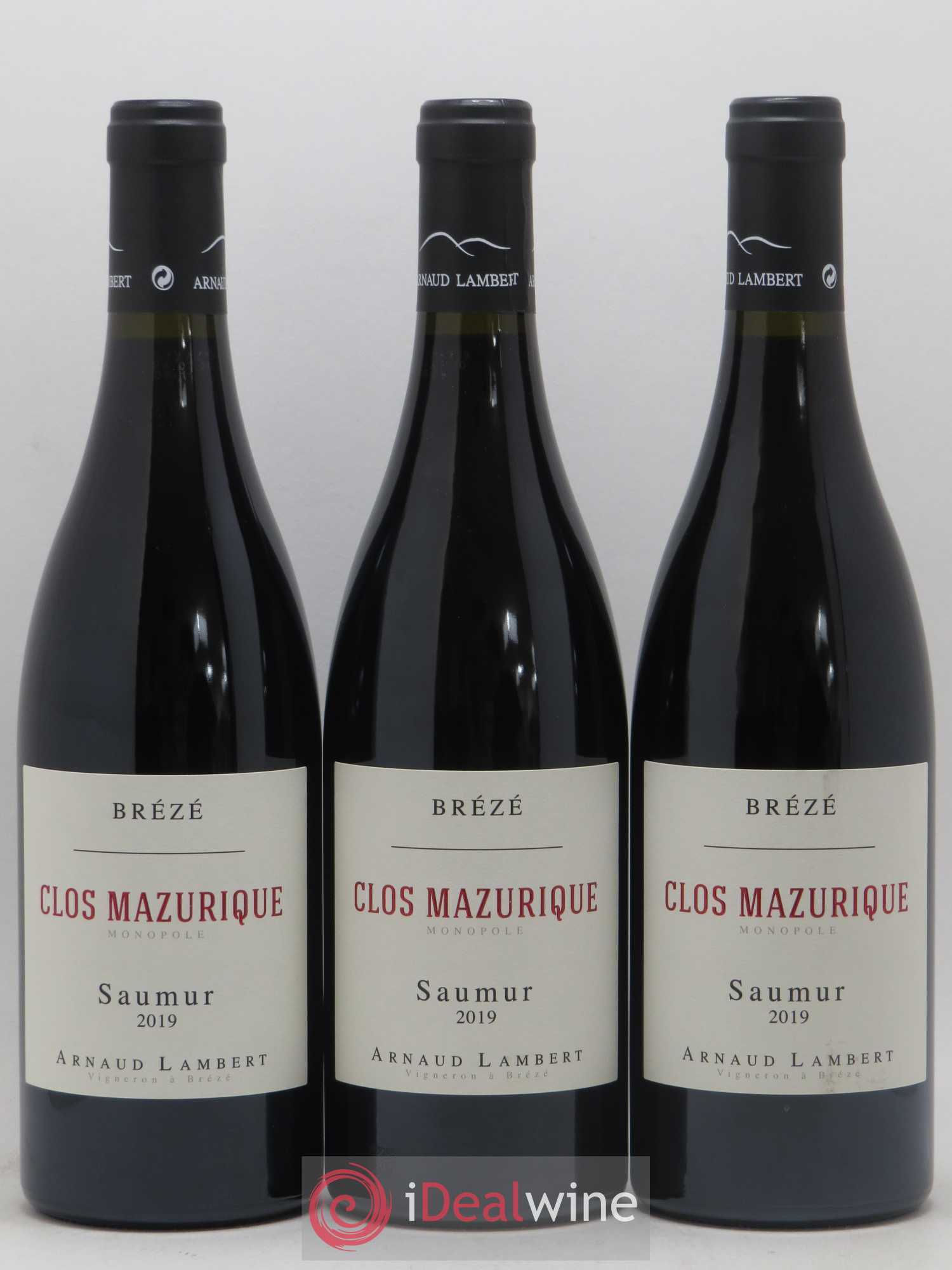 Saumur Clos Mazurique Arnaud Lambert (sans prix de réserve) 2019 - Lot de 3 bouteilles - 0