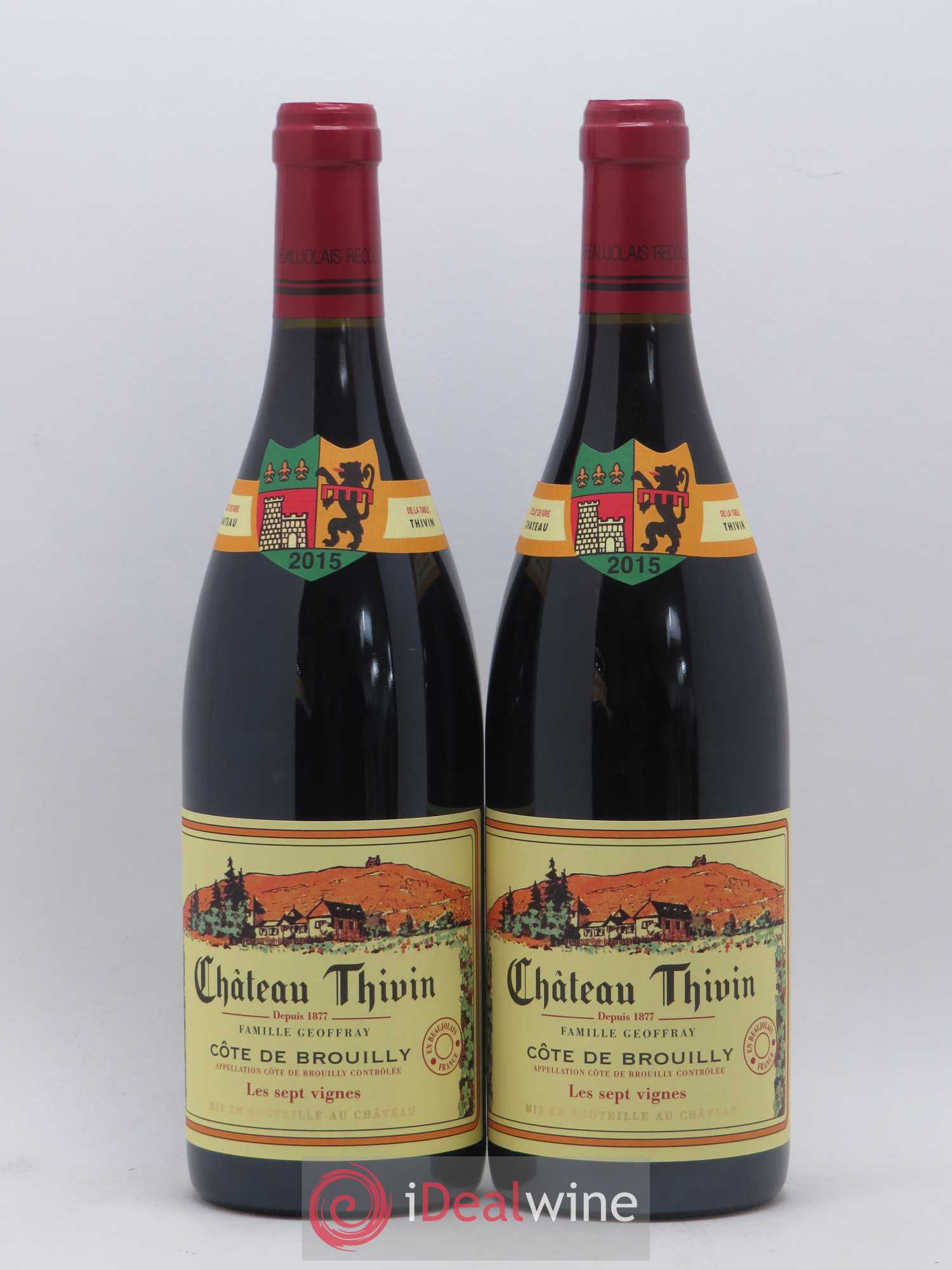 Côte de Brouilly Les 7 Vignes Château Thivin 2015 - Lot de 2 bouteilles - 0