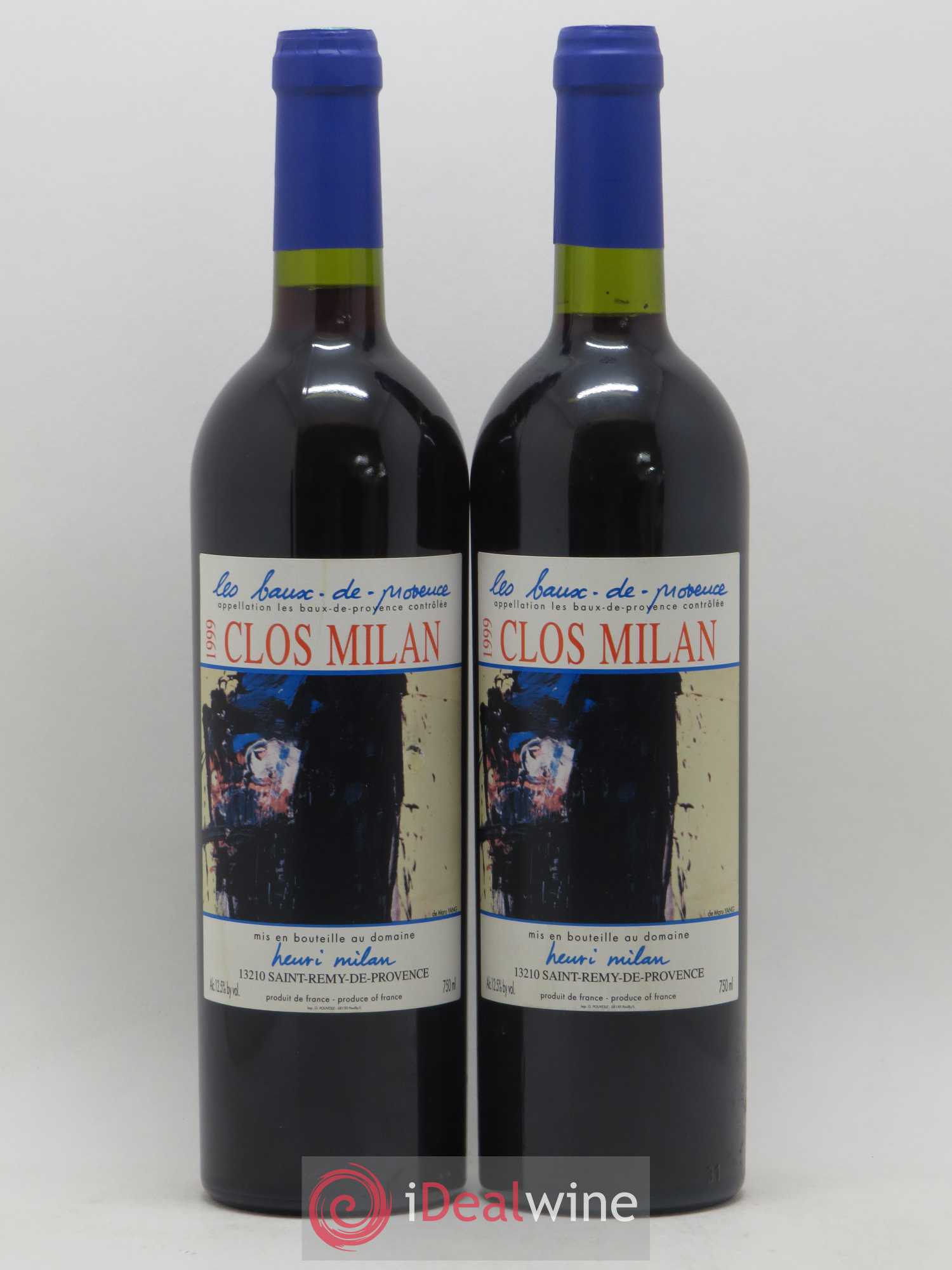 Baux de Provence Clos Milan Henri Milan 1999 - Lot de 2 bouteilles - 0