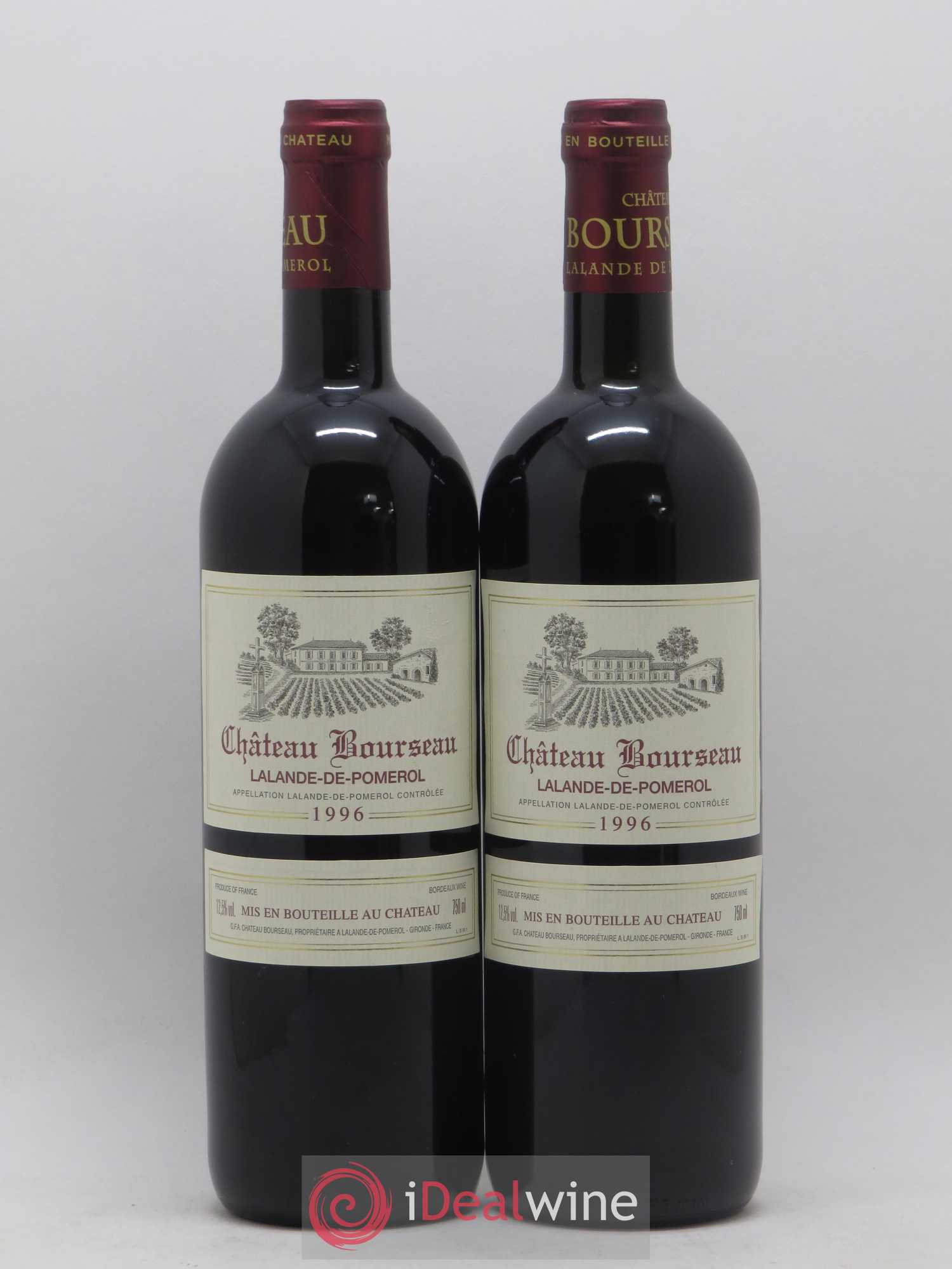 Lalande-de-Pomerol Château Bourseau (sans prix de réserve) 1996 - Posten von 2 Flaschen - 0