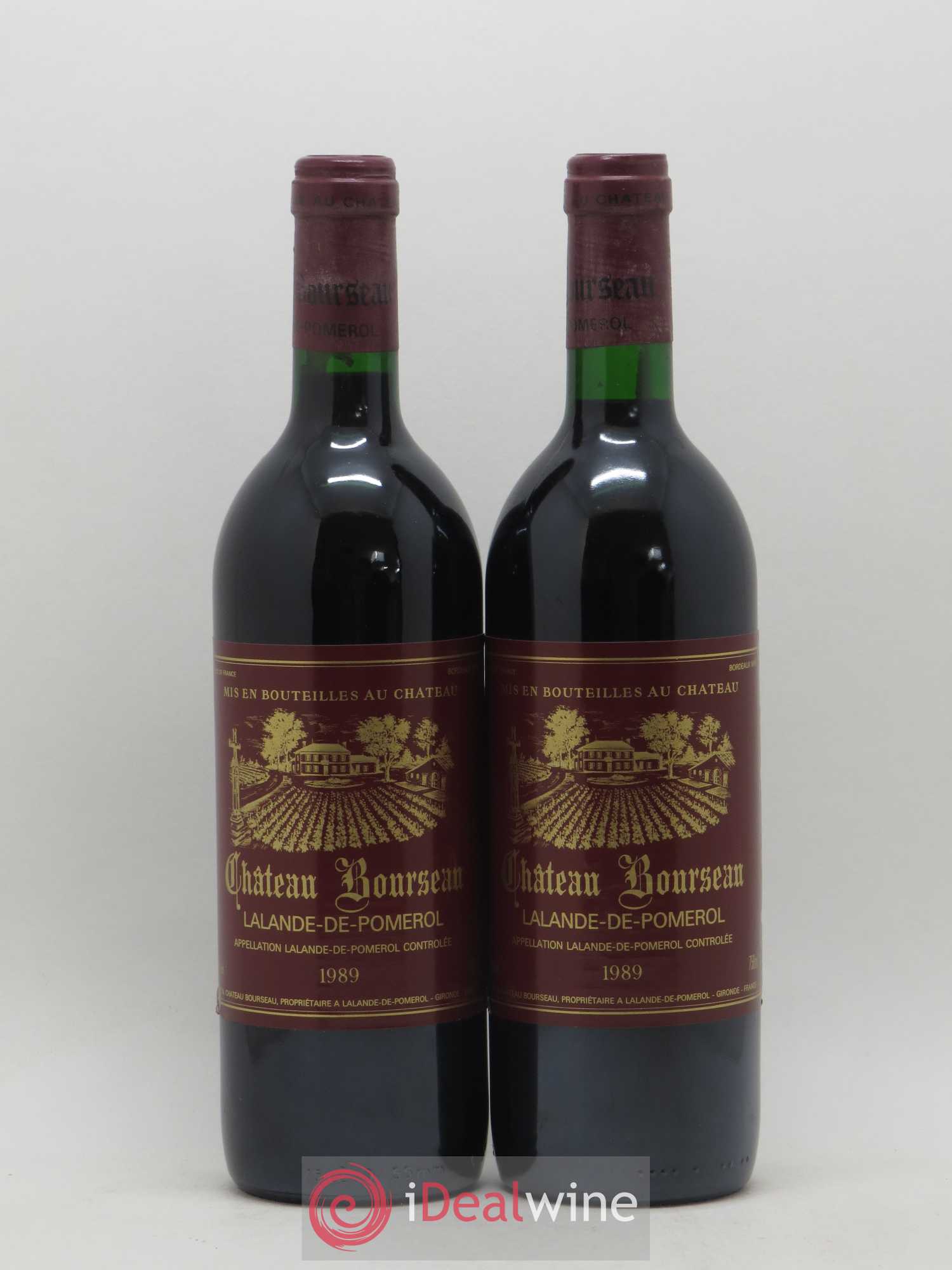 Lalande-de-Pomerol Château Bourseau (sans prix de réserve) 1989 - Posten von 2 Flaschen - 0