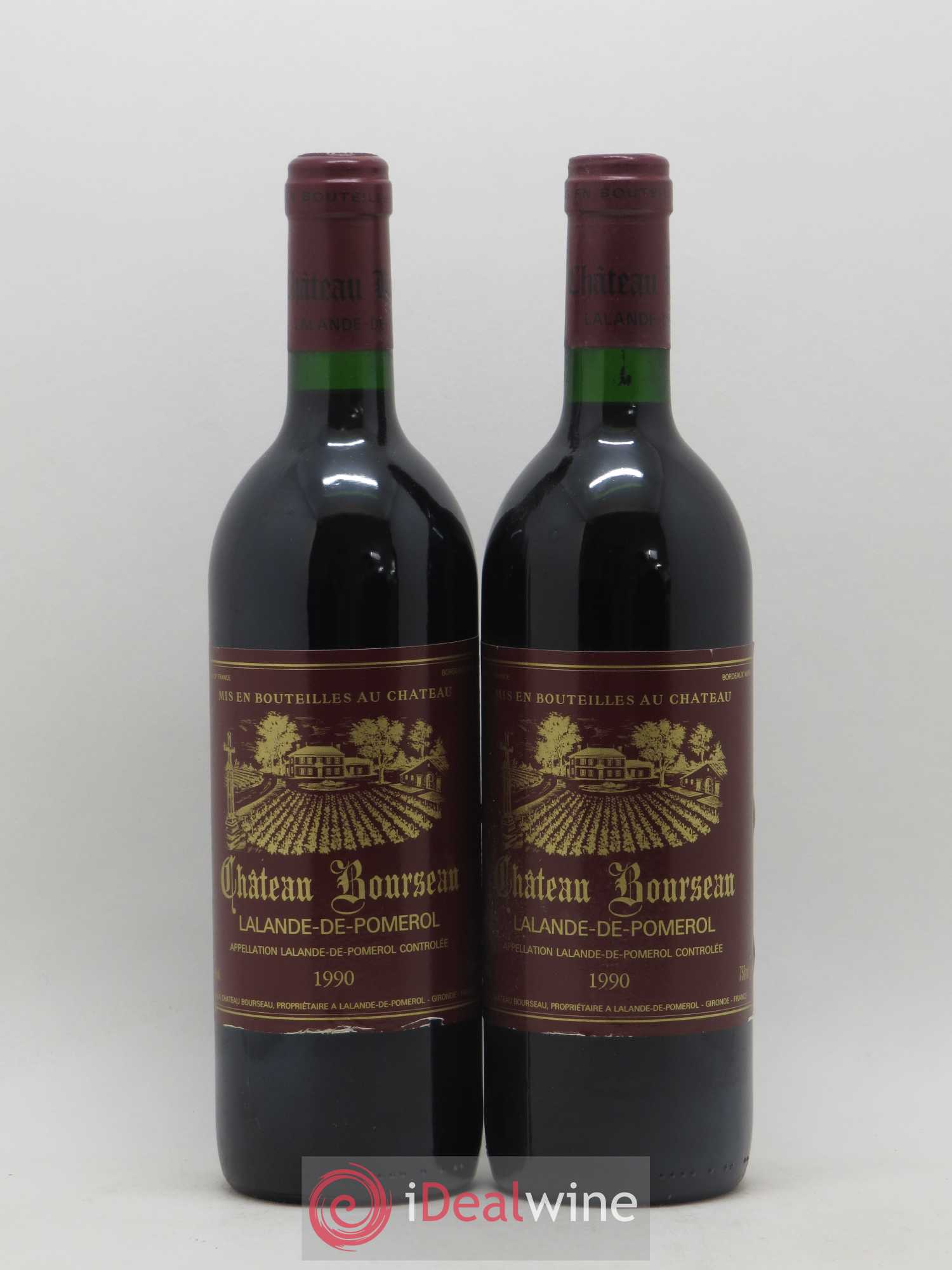 Lalande-de-Pomerol Château Bourseau (sans prix de réserve) 1990 - Posten von 2 Flaschen - 0