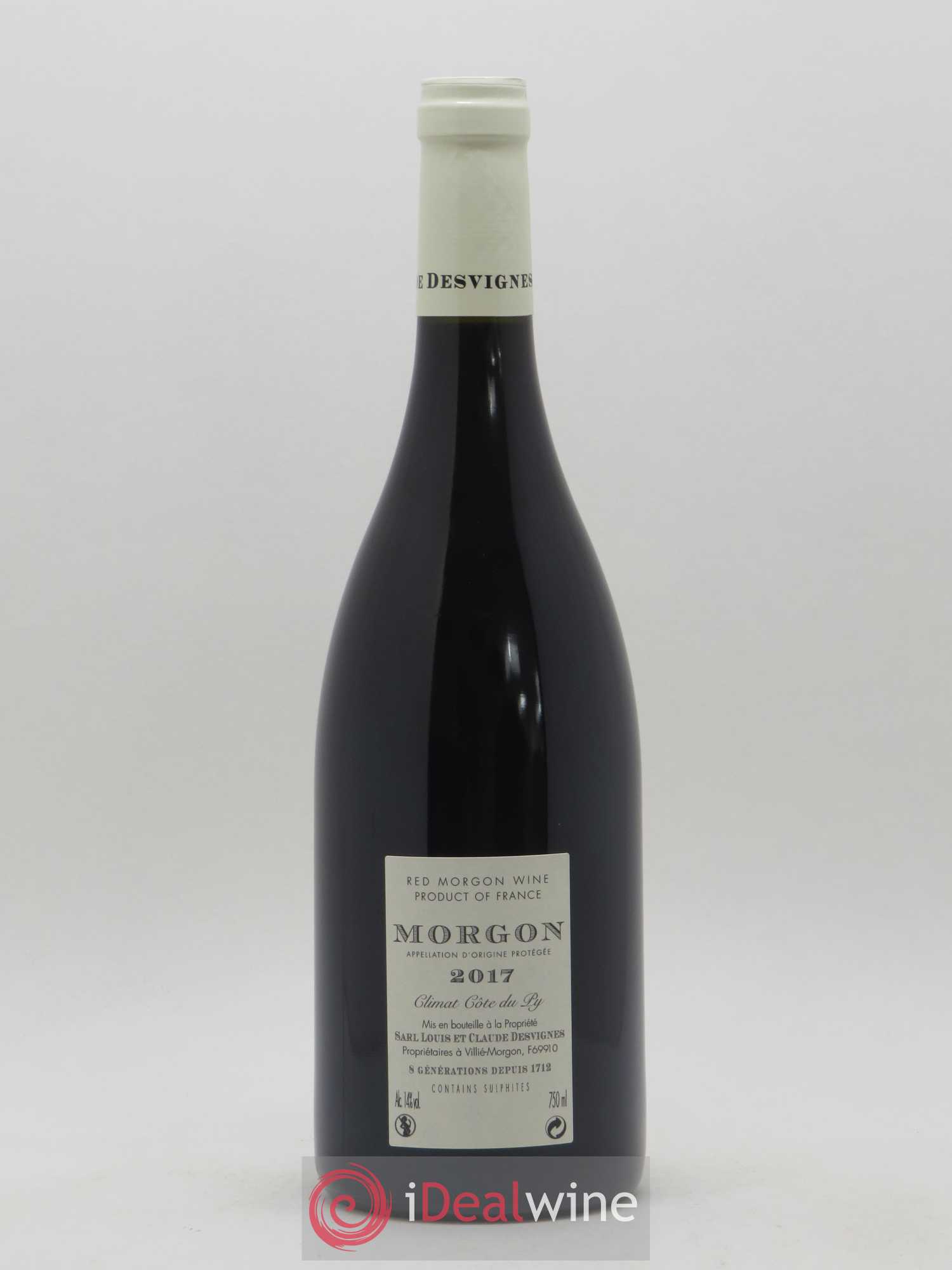 Morgon Côte de Py Javernières Louis-Claude Desvignes 2017 - Lot de 1 bouteille - 1