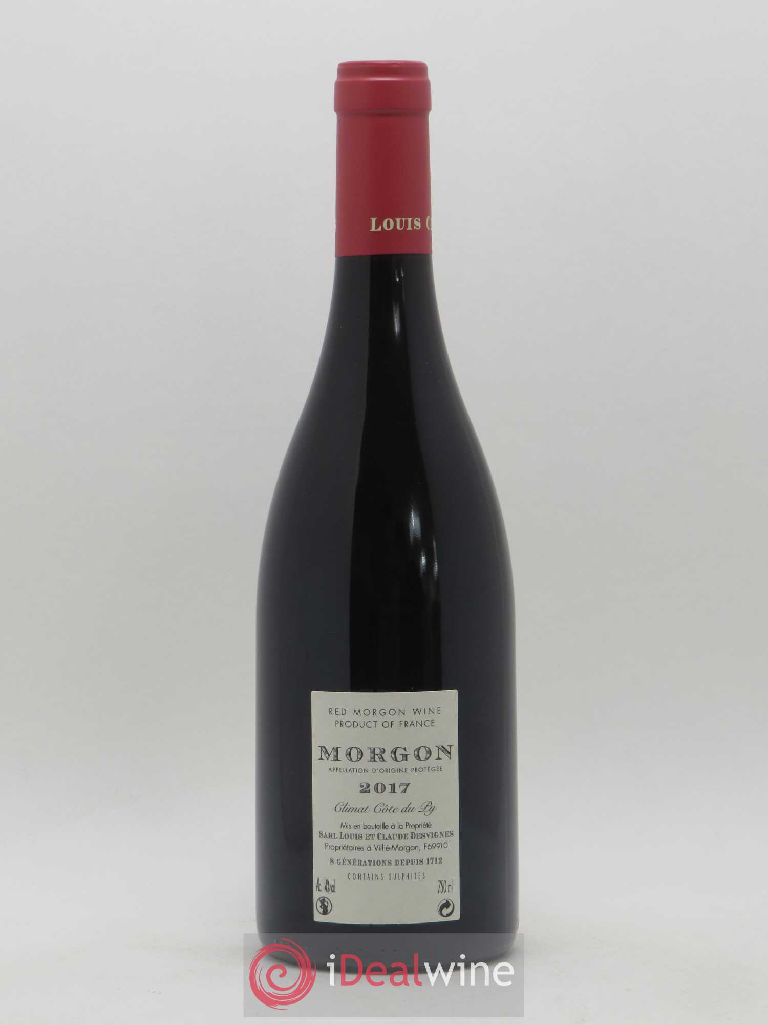 Morgon Côte du Py Louis-Claude Desvignes 2017 - Lot de 1 bouteille - 1