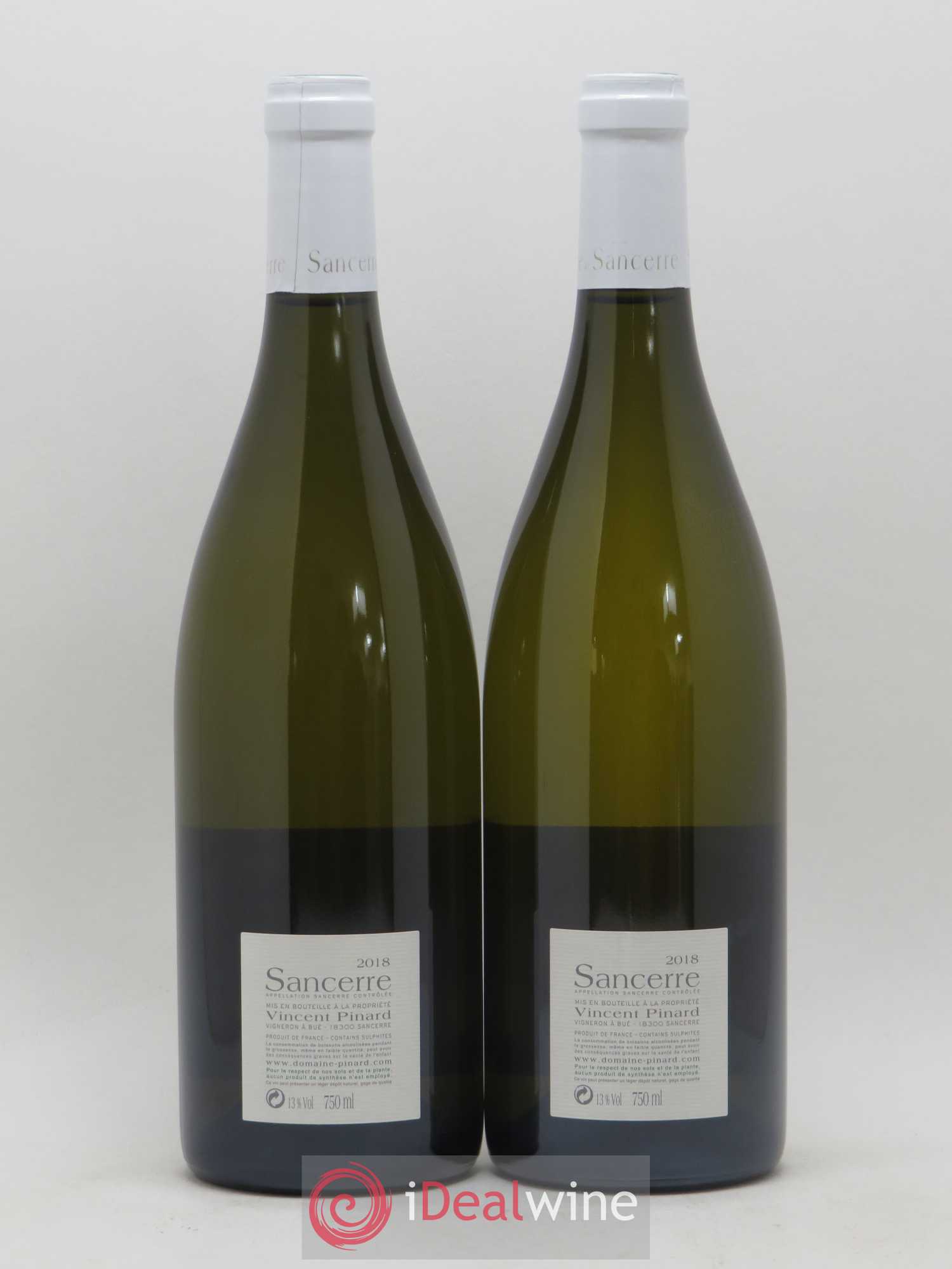 Sancerre Les Créots (anciennement Clémence) Vincent Pinard 2018 - Lot de 2 bouteilles - 1