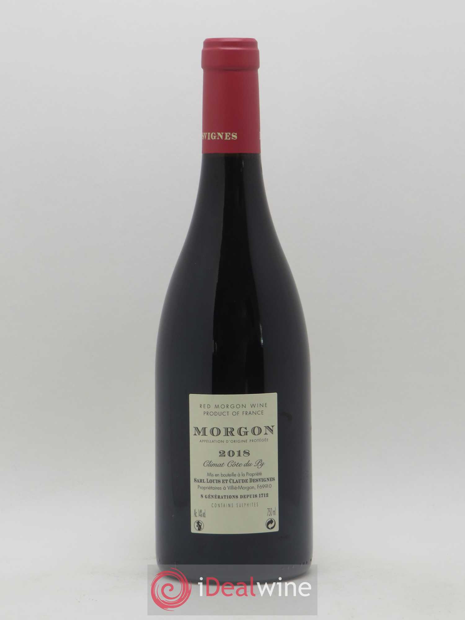 Morgon Côte du Py Louis-Claude Desvignes 2018 - Lot de 1 bouteille - 1