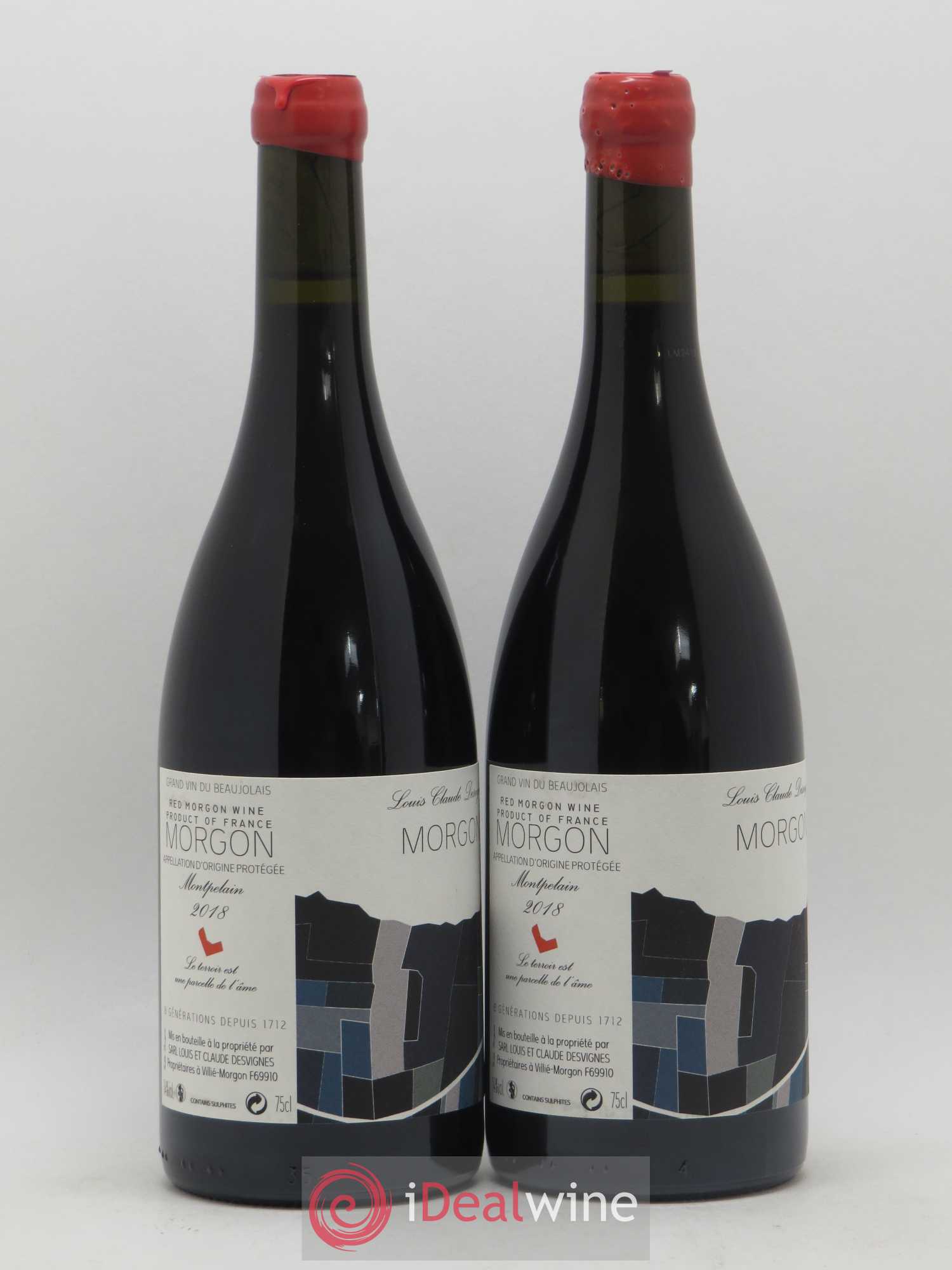Morgon Montpelain Louis-Claude Desvignes (sans prix de réserve) 2018 - Lot de 2 bouteilles - 1
