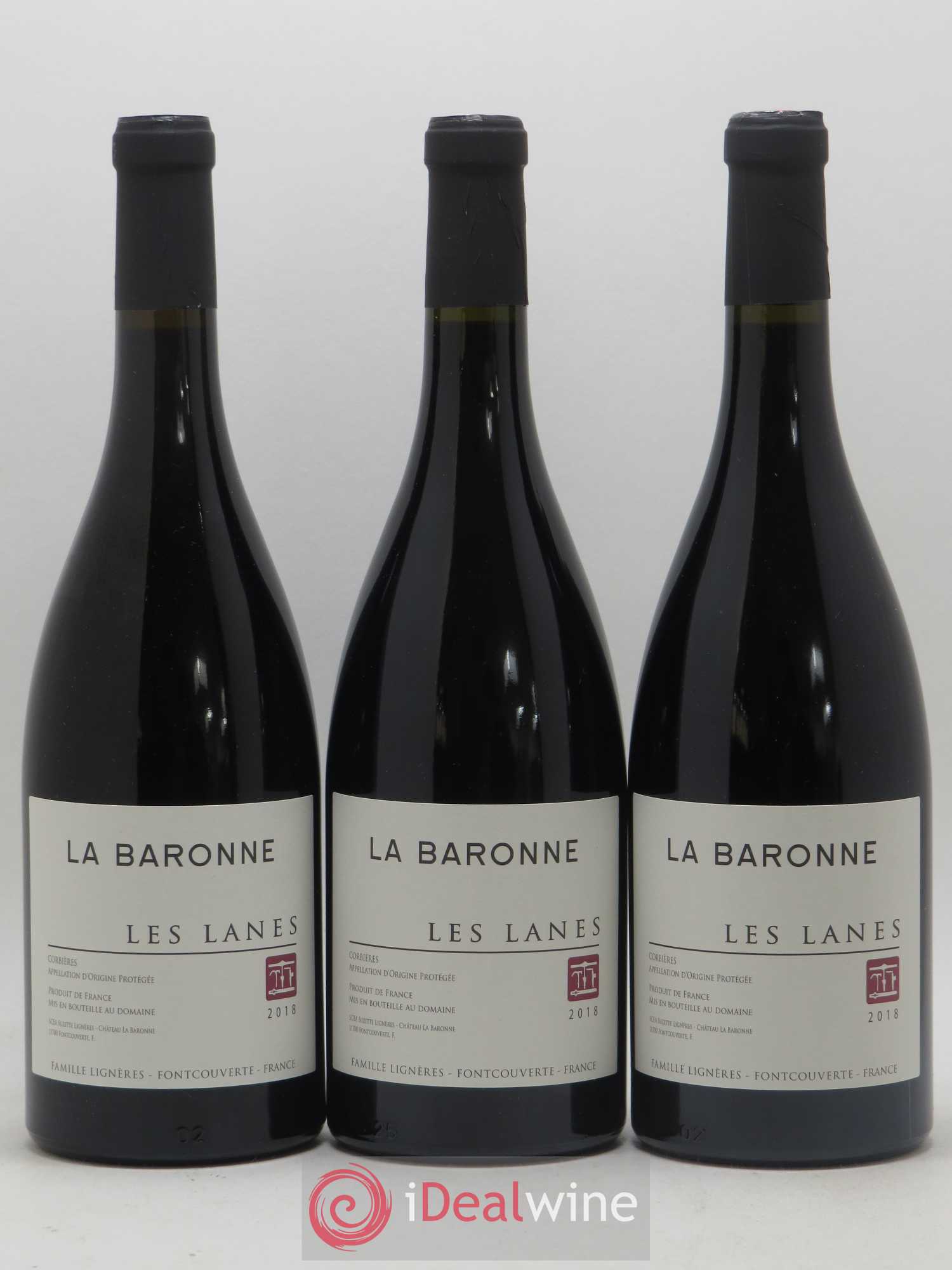 Corbières Château La Baronne Les Lanes (no reserve) 2018 - Lot of 3 bottles - 0
