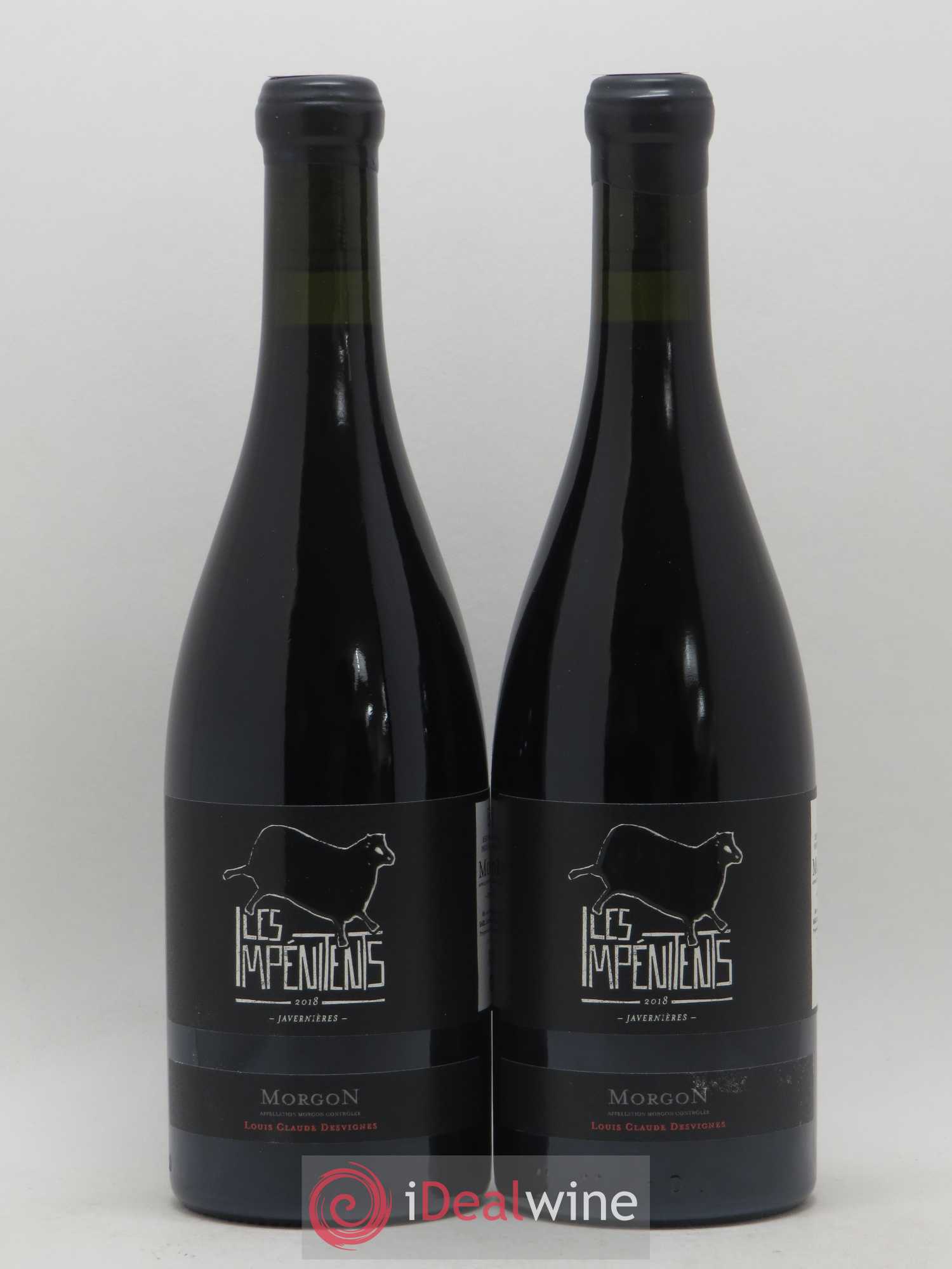 Morgon Javernières Les Impénitents Louis-Claude Desvignes (sans prix de réserve) 2018 - Lot de 2 bouteilles - 0