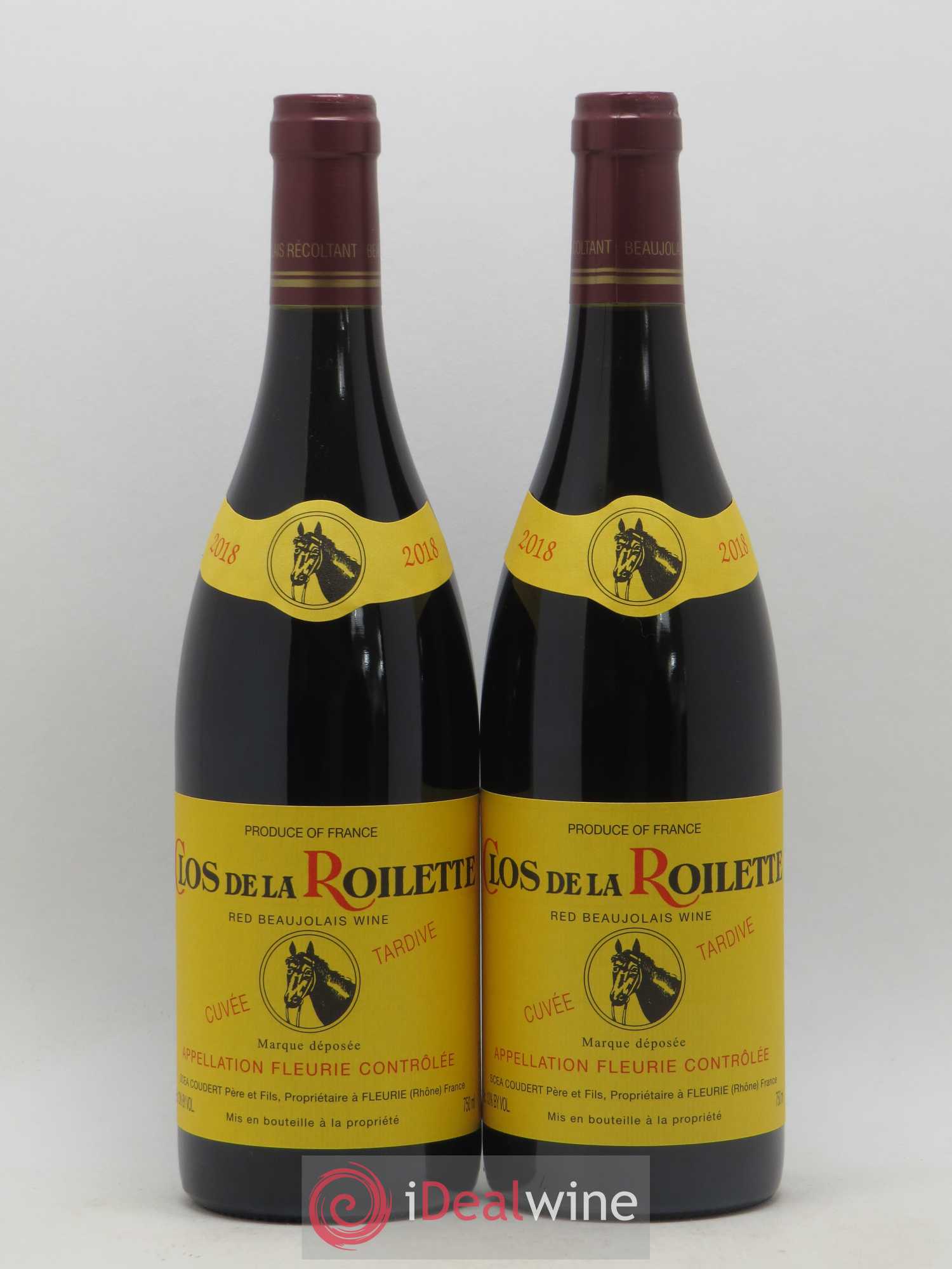 Fleurie Cuvée Tardive Clos de la Roilette (sans prix de réserve) 2018 - Lot de 2 bouteilles - 0