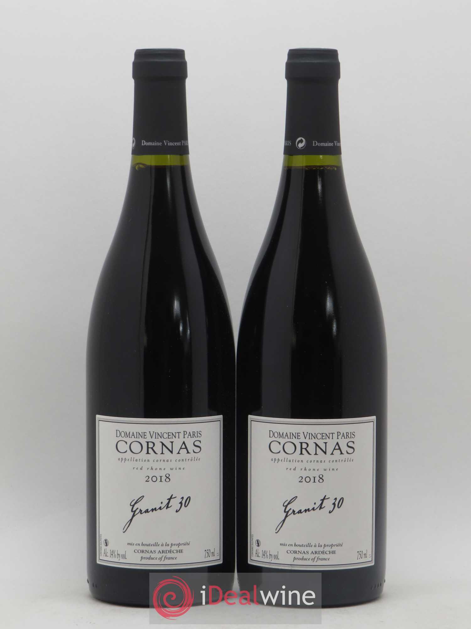 Cornas Granit 30 Vincent Paris 2018 - Lot de 2 bouteilles - 0