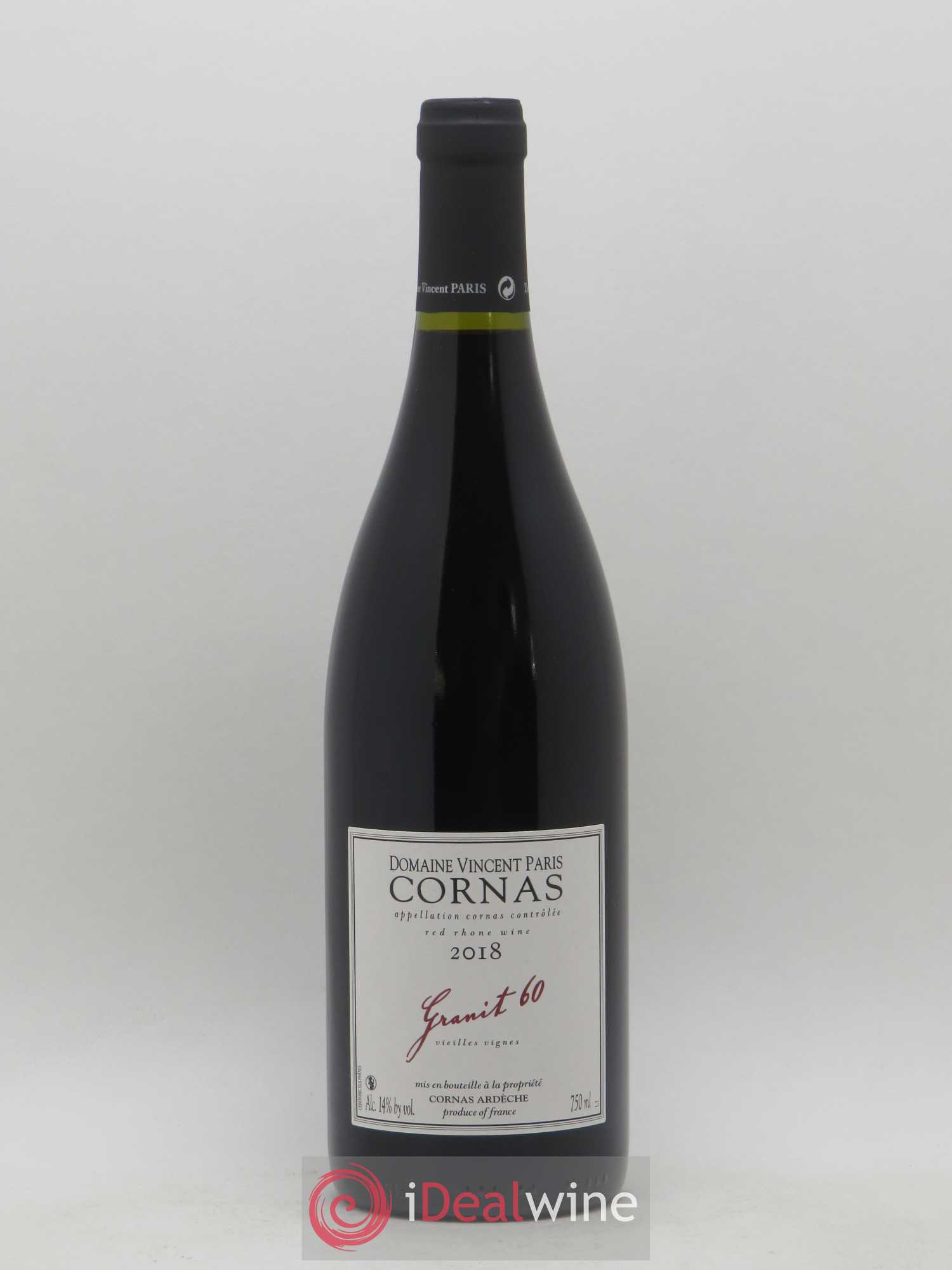 Cornas Granit 60 Vieilles Vignes Vincent Paris 2018 - Lot de 1 bouteille - 0