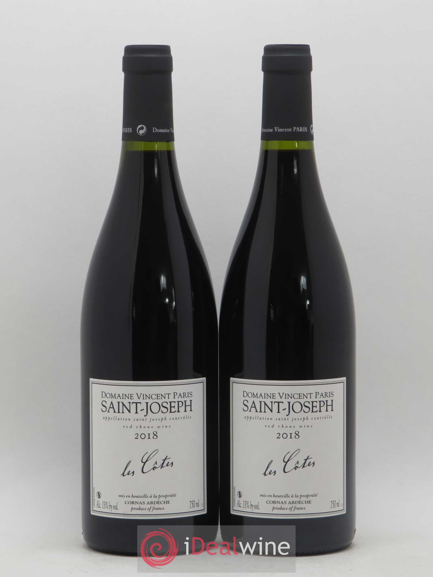 Saint-Joseph Vincent Paris Les Côtes (sans prix de réserve) 2018 - Posten von 2 Flaschen - 0