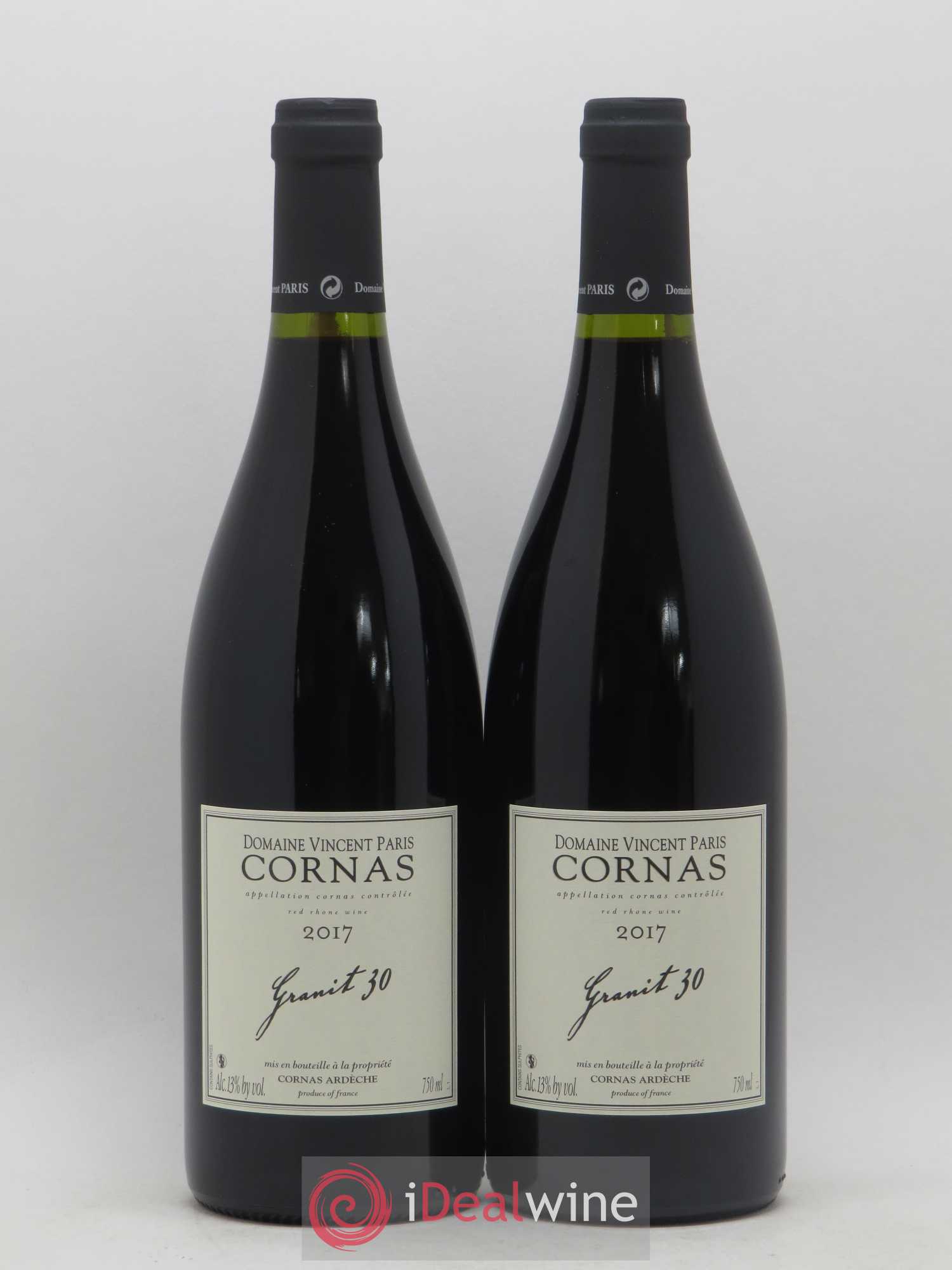 Cornas Granit 30 Vincent Paris 2017 - Lot de 2 bouteilles - 0