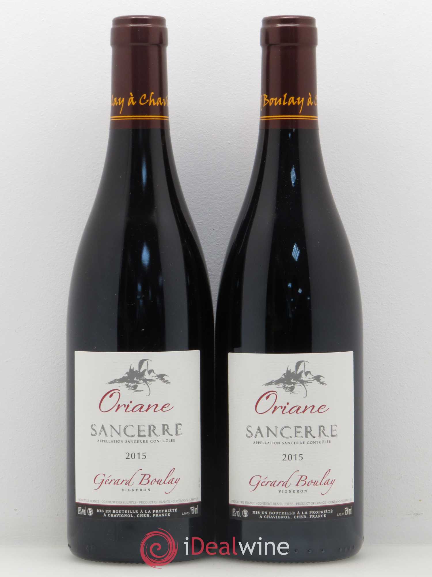 Sancerre Oriane Gérard Boulay 2015 - Lot de 2 bouteilles - 0