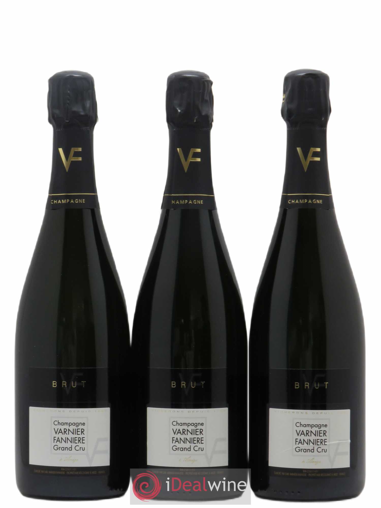 Champagne Varnier-Fannière Brut Grand Cru - Posten von 3 Flaschen - 0