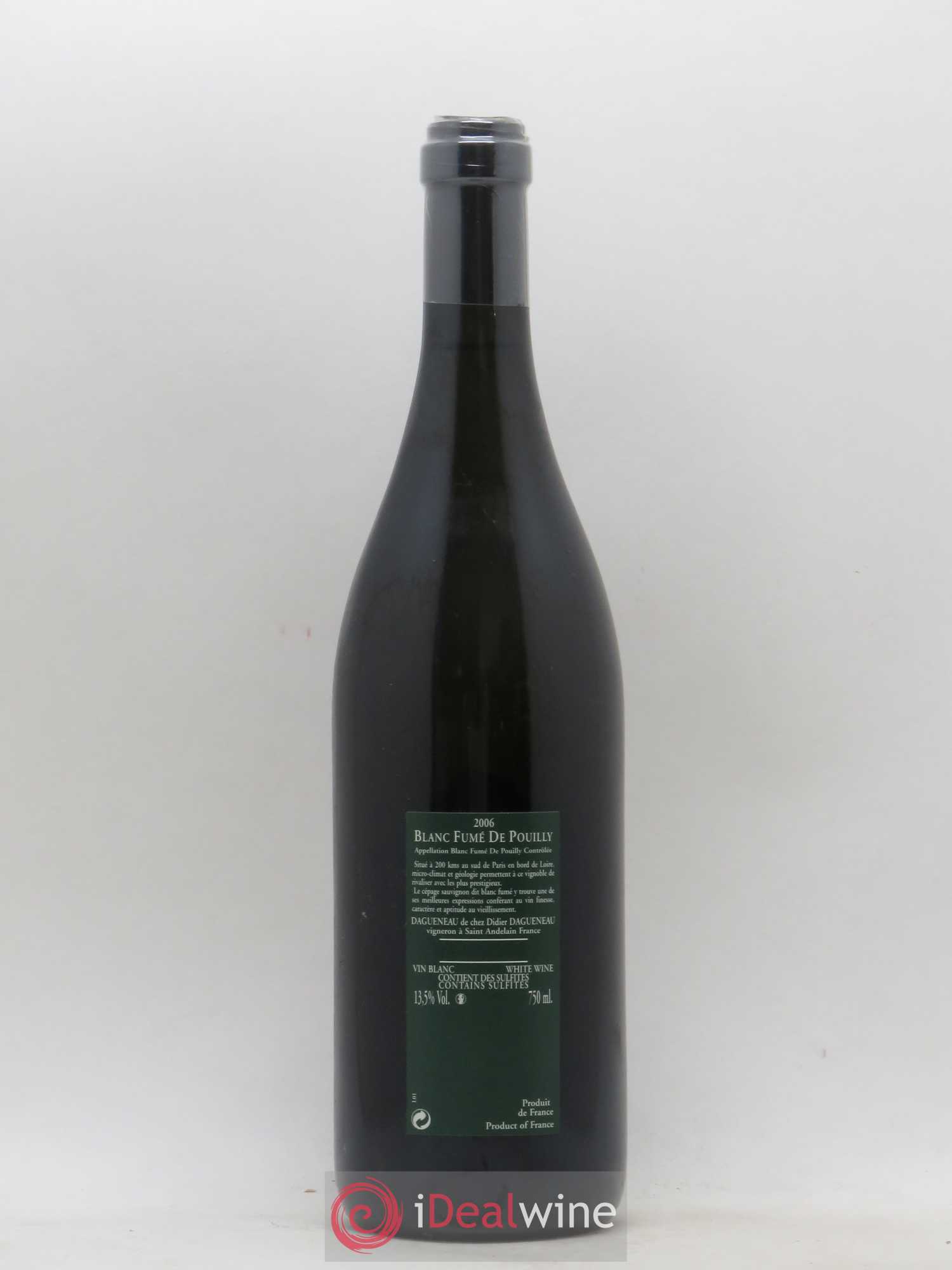 Vin de France (anciennement Pouilly-Fumé) Silex Dagueneau (Domaine Didier - Louis-Benjamin) 2006 - Lot de 1 bouteille - 1