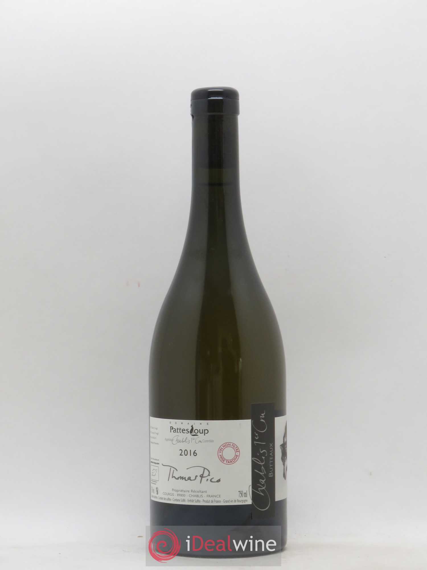 Chablis 1er Cru Butteaux Pattes Loup (Domaine) 2016 - Lot de 1 bouteille - 1
