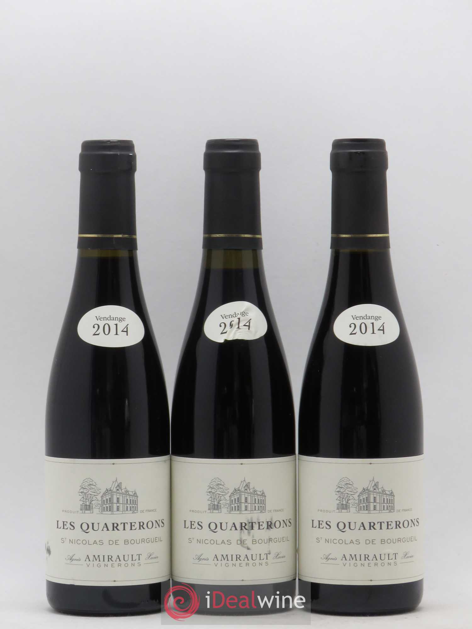 Saint-Nicolas de Bourgueil Les Quarterons Agnès et Xavier Amirault  (sans prix de réserve) 2014 - Lot de 6 demi bouteilles - 2