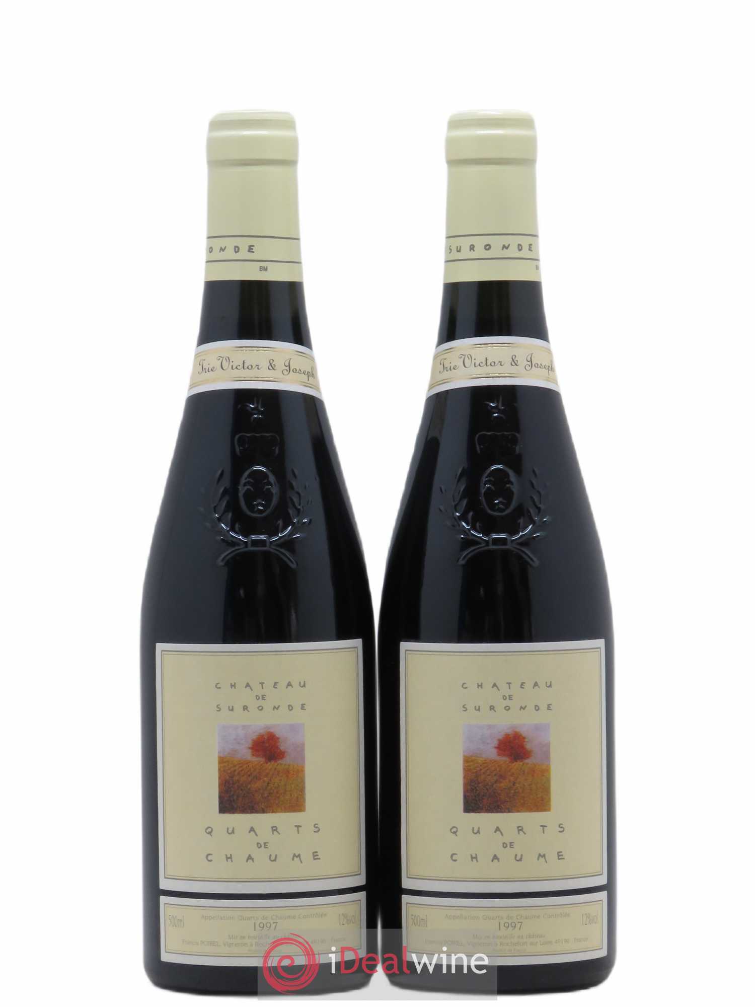 Quarts de Chaume Château de Suronde Trie Victor et Joseph 50Cl 1997 - Lotto di 2 bottiglie - 0