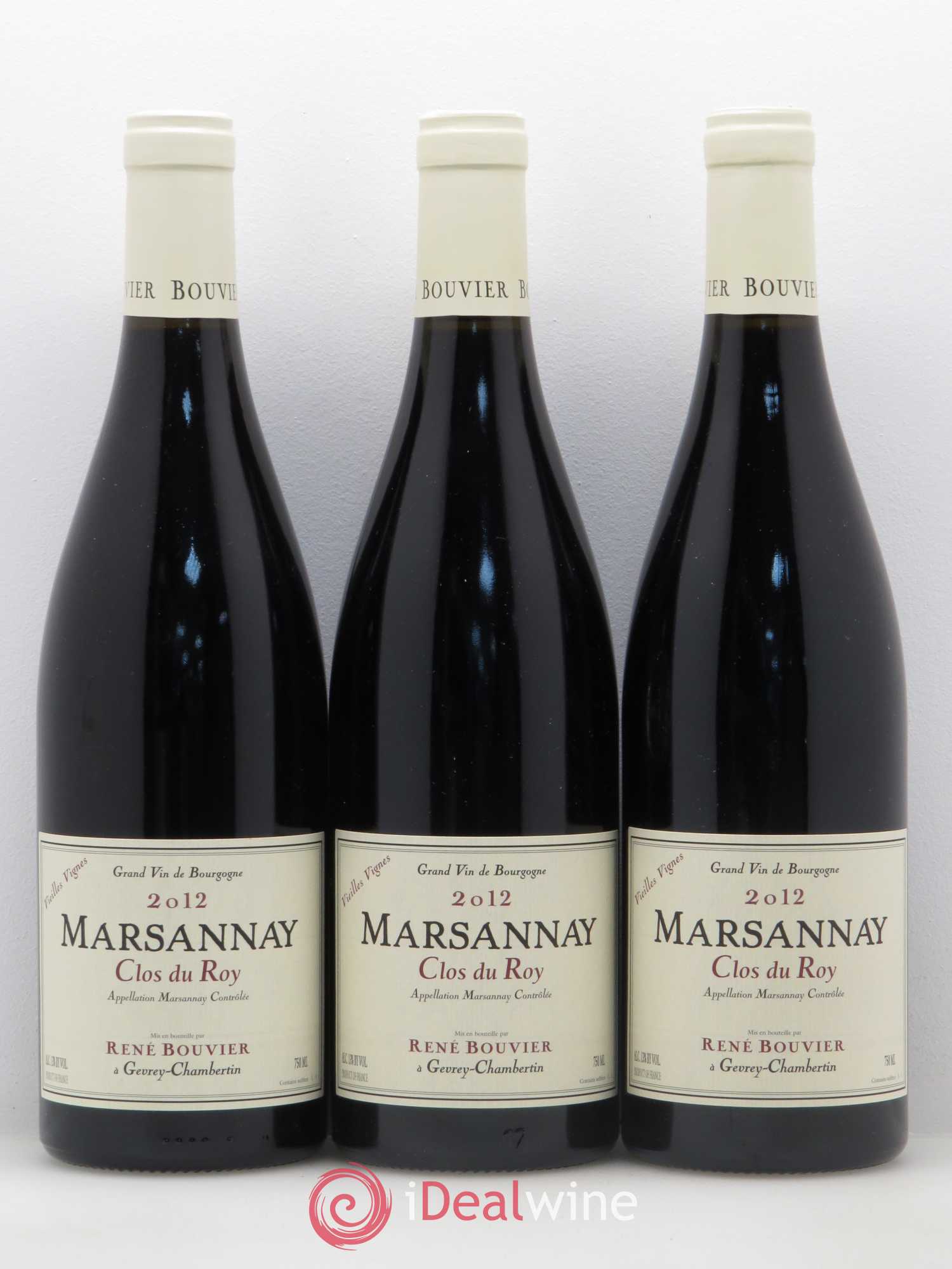 Marsannay Clos du Roy vieilles vignes René Bouvier 2012 - Posten von 3 Flaschen - 0