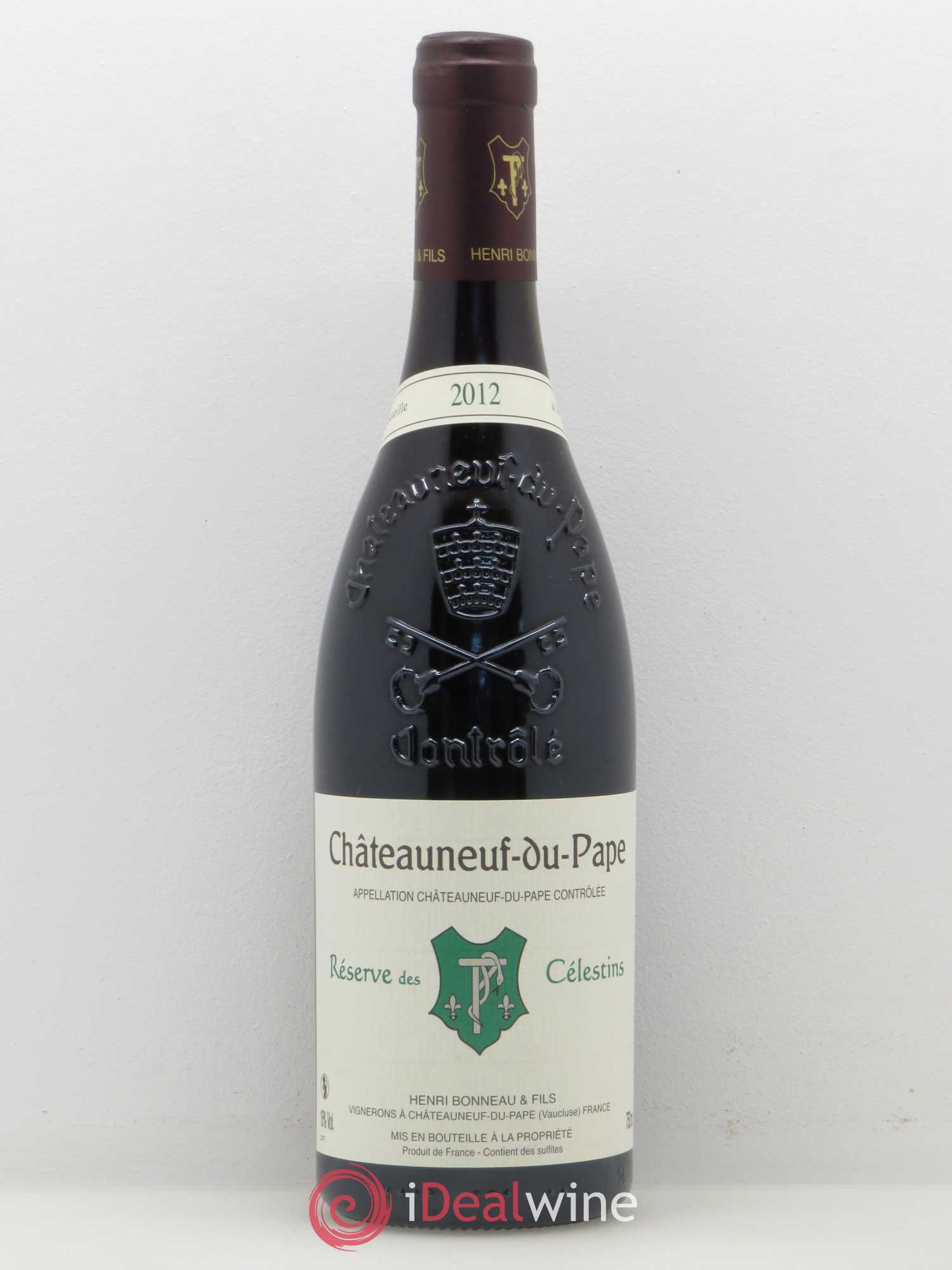Châteauneuf-du-Pape Réserve des Célestins Henri Bonneau & Fils 2012 - Lot de 1 bouteille - 0
