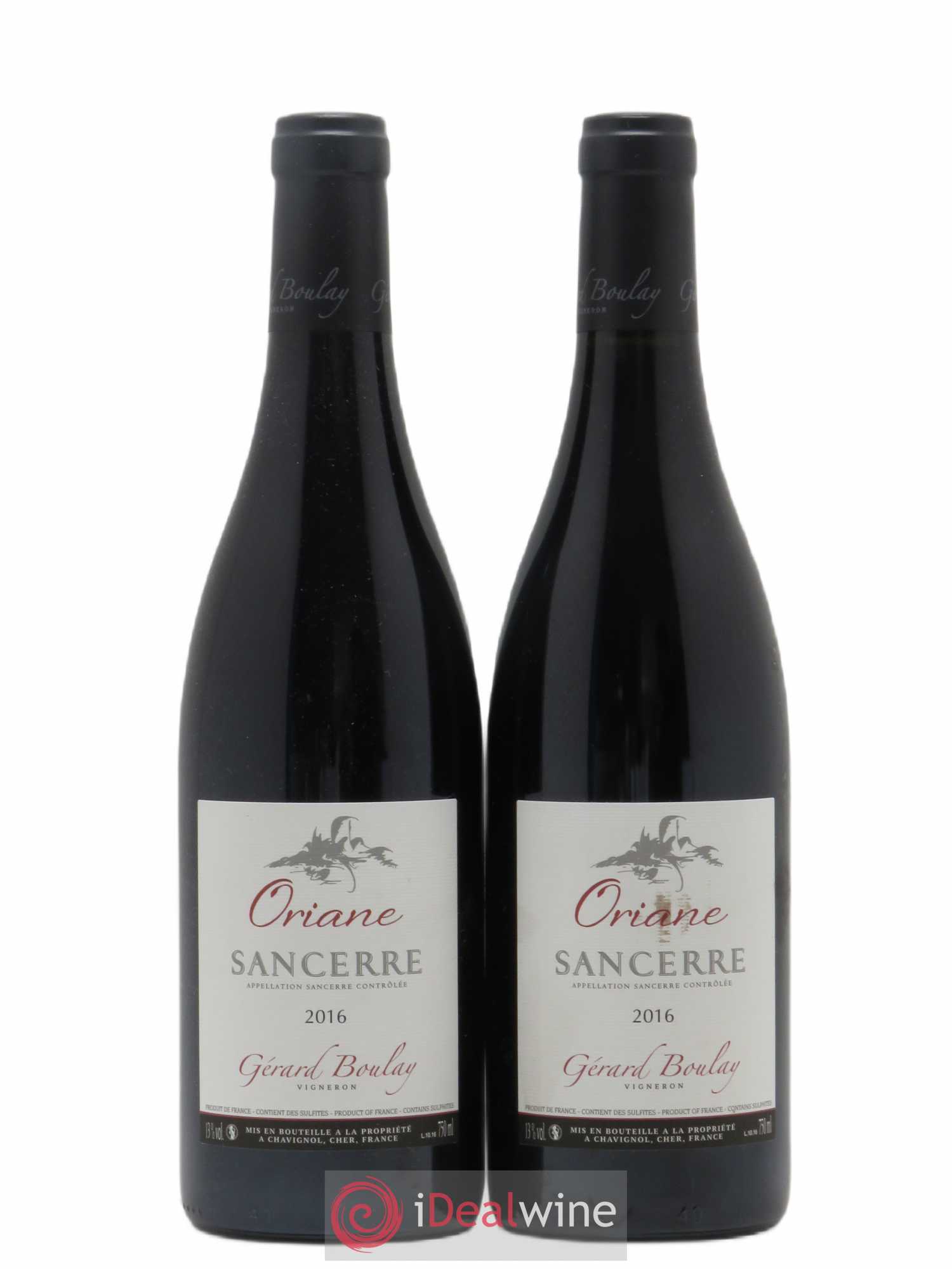 Sancerre Oriane Gérard Boulay (sans prix de réserve) 2016 - Lot de 2 bouteilles - 0