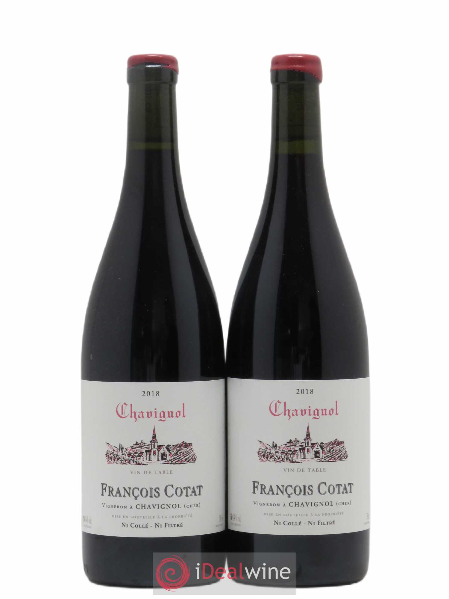 Vin de table - Chavignol François Cotat 2018 - Lot de 2 bouteilles - 0