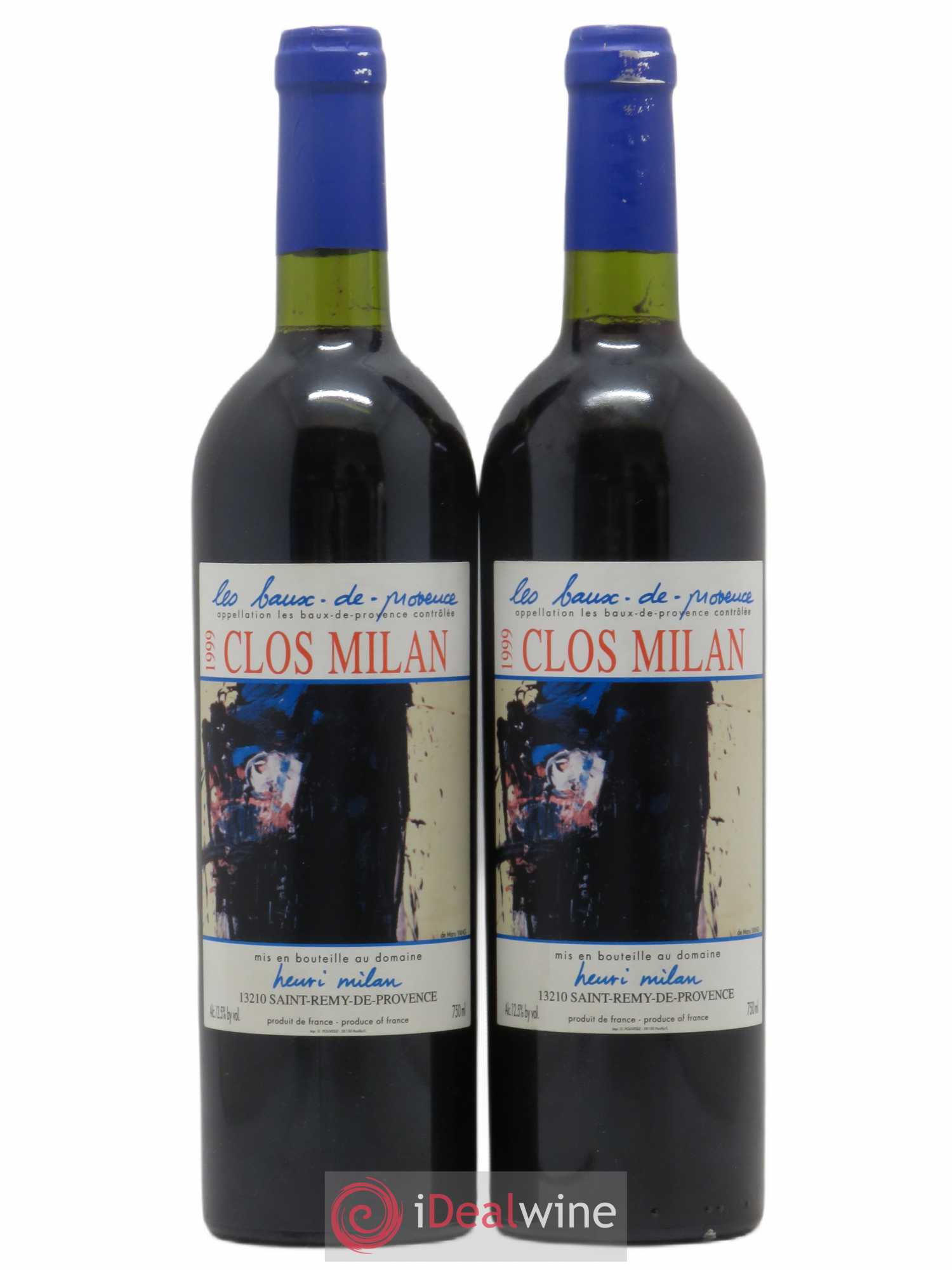 Baux de Provence Clos Milan Henri Milan 1999 - Lot de 2 bouteilles - 0
