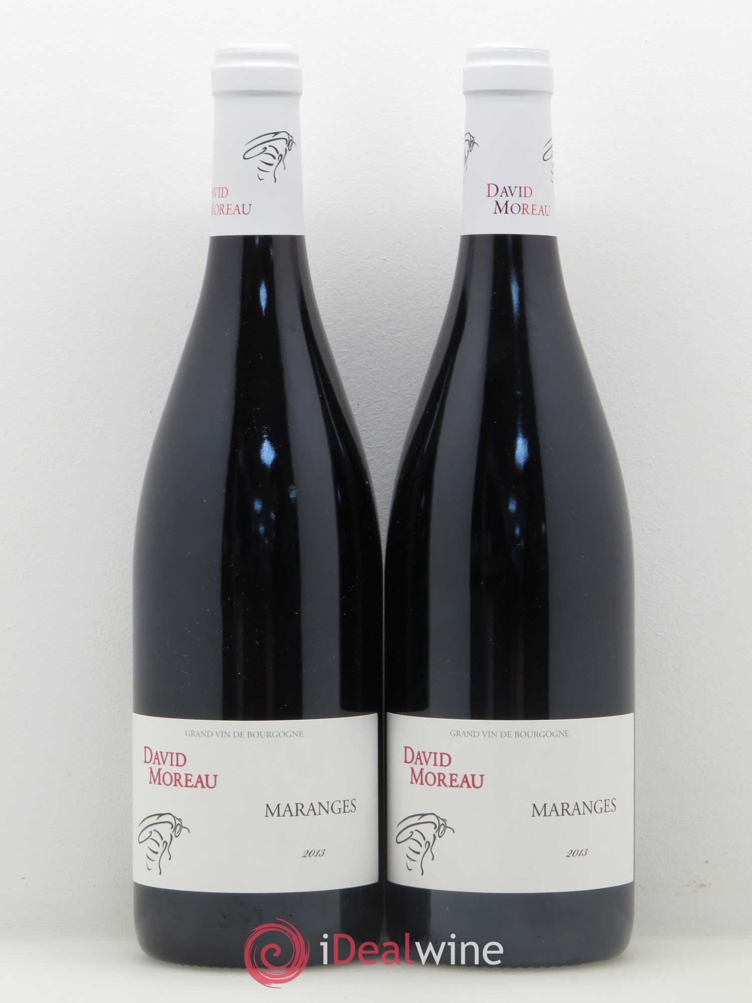Maranges David Moreau (sans prix de réserve) 2013 - Posten von 2 Flaschen - 0