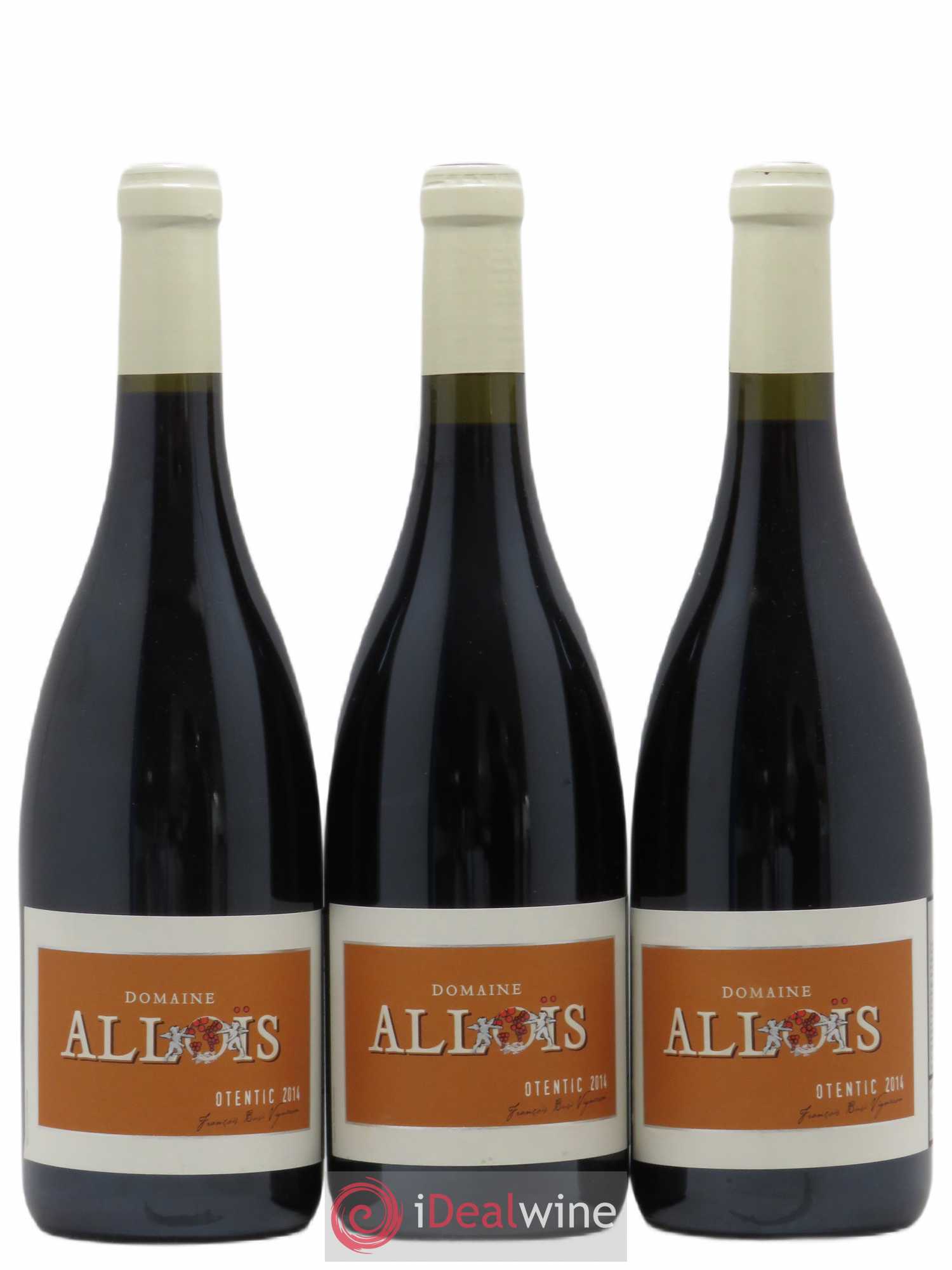 Ventoux Otentic Domaine Allois (sans prix de réserve) 2014 - Posten von 3 Flaschen - 0