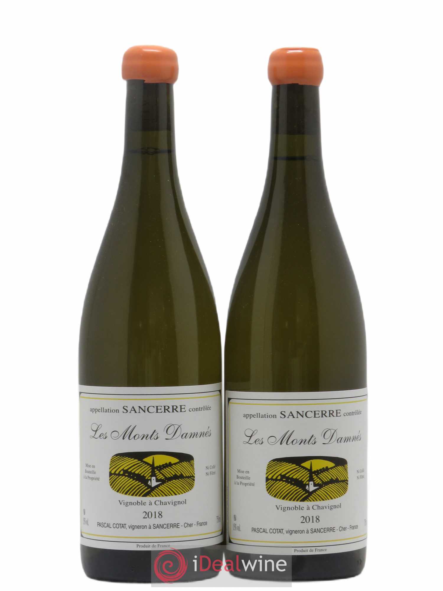 Sancerre Les Monts Damnés Pascal Cotat 2018 - Lot de 2 bouteilles - 0
