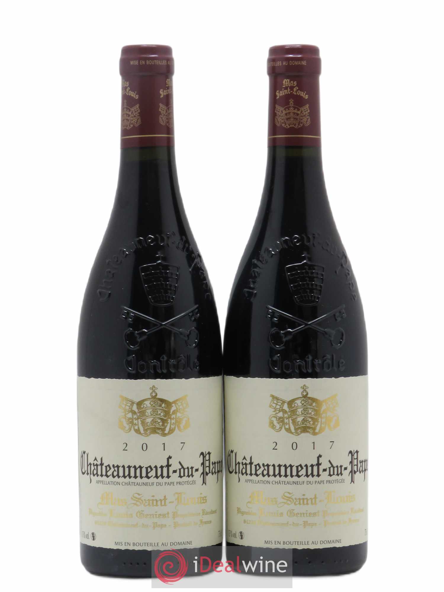 Châteauneuf-du-Pape Tradition Mas Saint-Louis 2017 - Lot de 2 bouteilles - 0