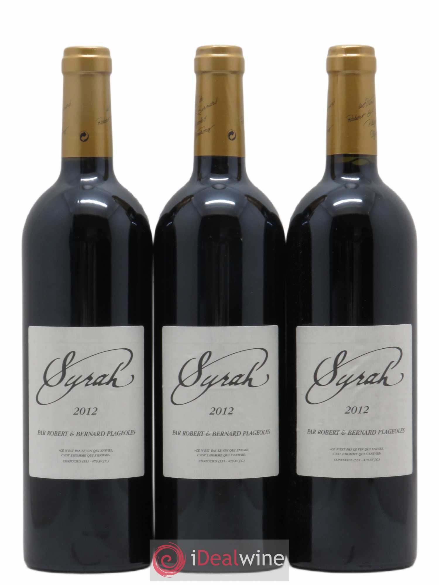 Gaillac Syrah Domaine Plageoles (sans prix de réserve) 2012 - Posten von 3 Flaschen - 0