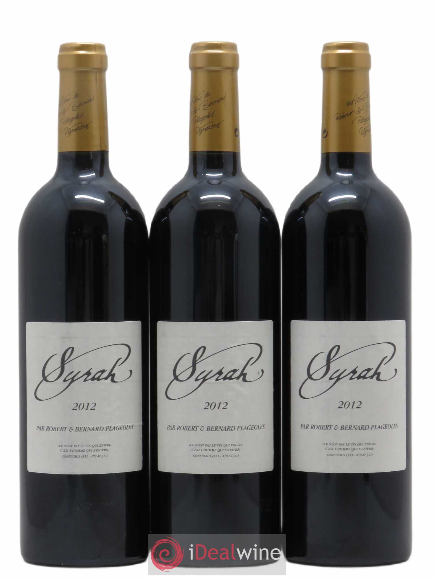 Gaillac Syrah Domaine Plageoles (sans prix de réserve) 2012 - Posten von 3 Flaschen - 0