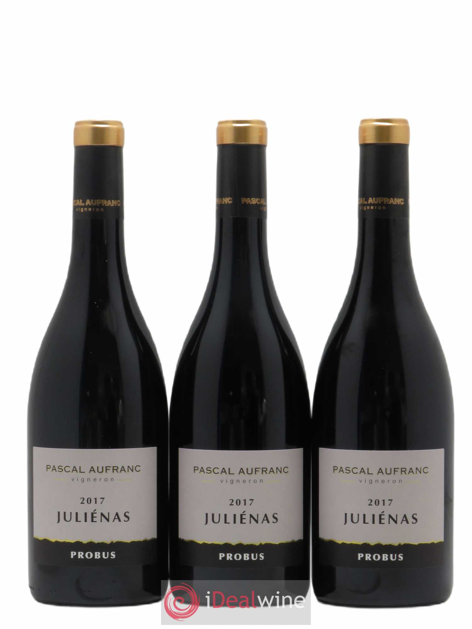 Juliénas Probus Pascal Aufranc (sans prix de réserve) 2017 - Lot de 3 bouteilles - 0
