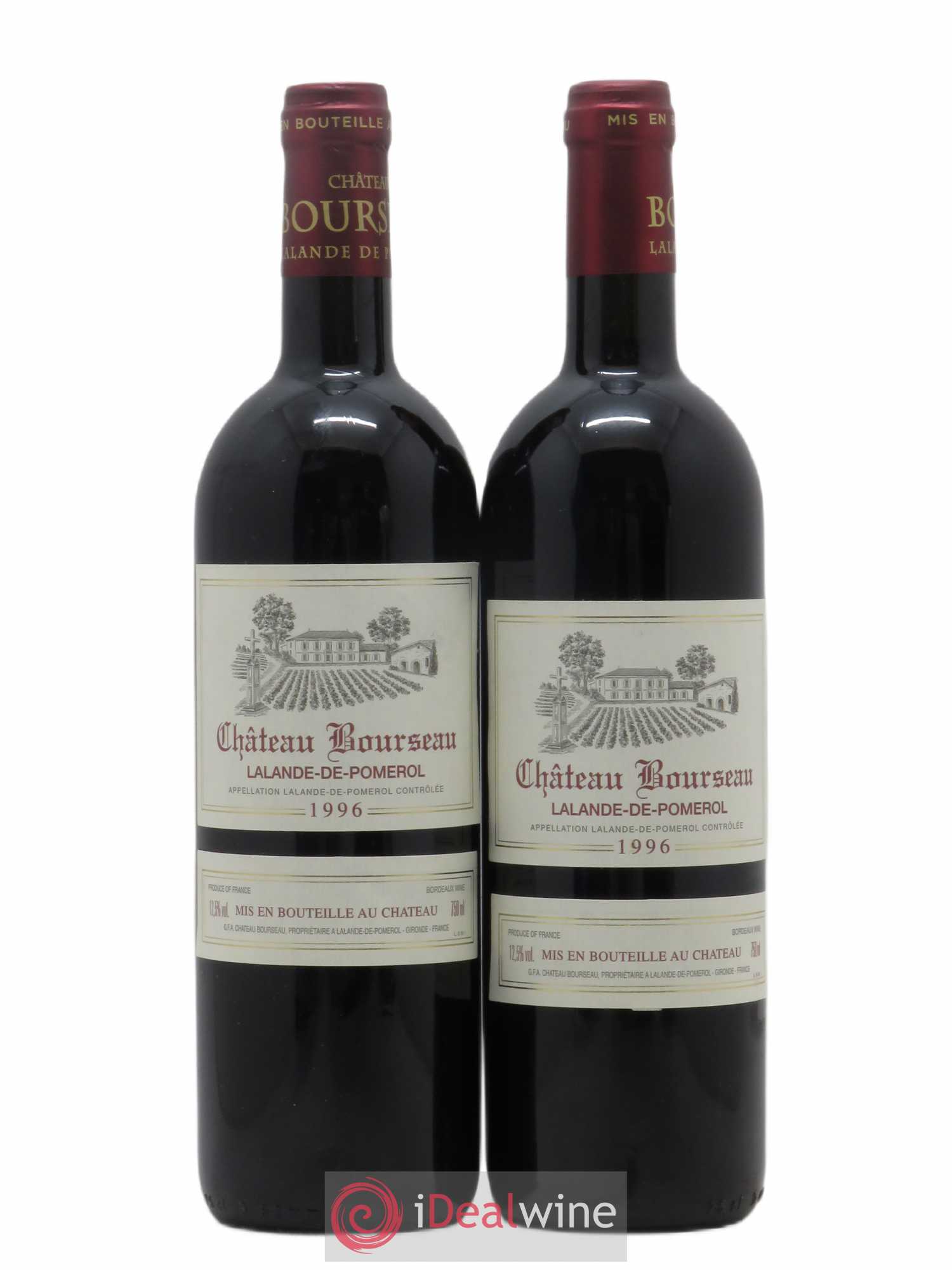 Lalande-de-Pomerol Château Bourseau (sans prix de réserve) 1996 - Posten von 2 Flaschen - 0