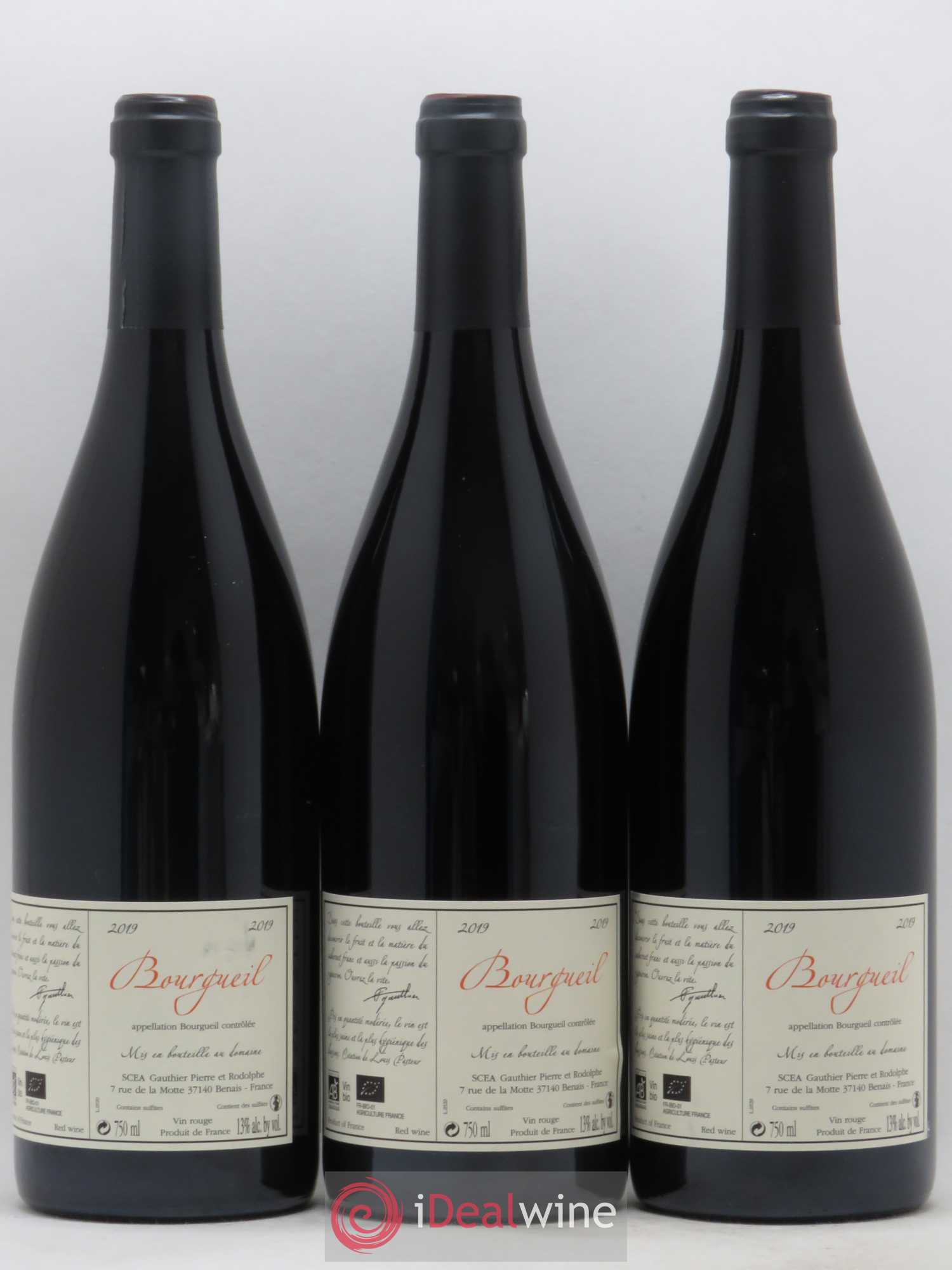 Bourgueil Jour de Soif Domaine du Bel Air  (sans prix de réserve) 2019 - Lot de 3 bouteilles - 1