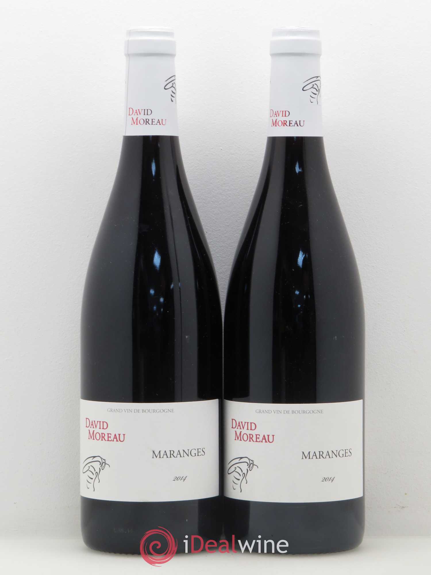 Maranges David Moreau (sans prix de réserve) 2014 - Posten von 2 Flaschen - 0