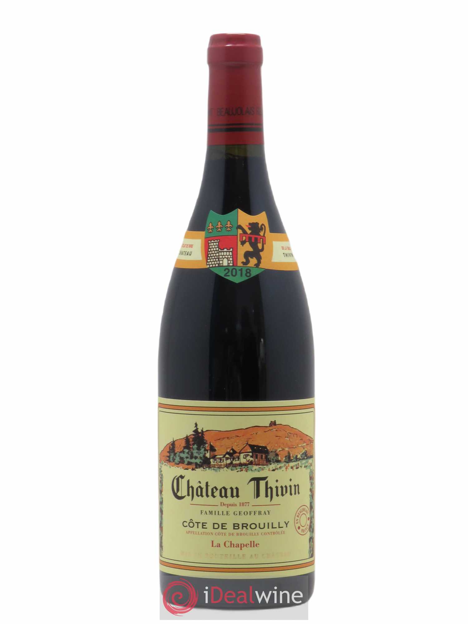 Côte de Brouilly Cuvée La Chapelle Château Thivin (sans prix de réserve) 2018 - Lot de 1 bouteille - 0