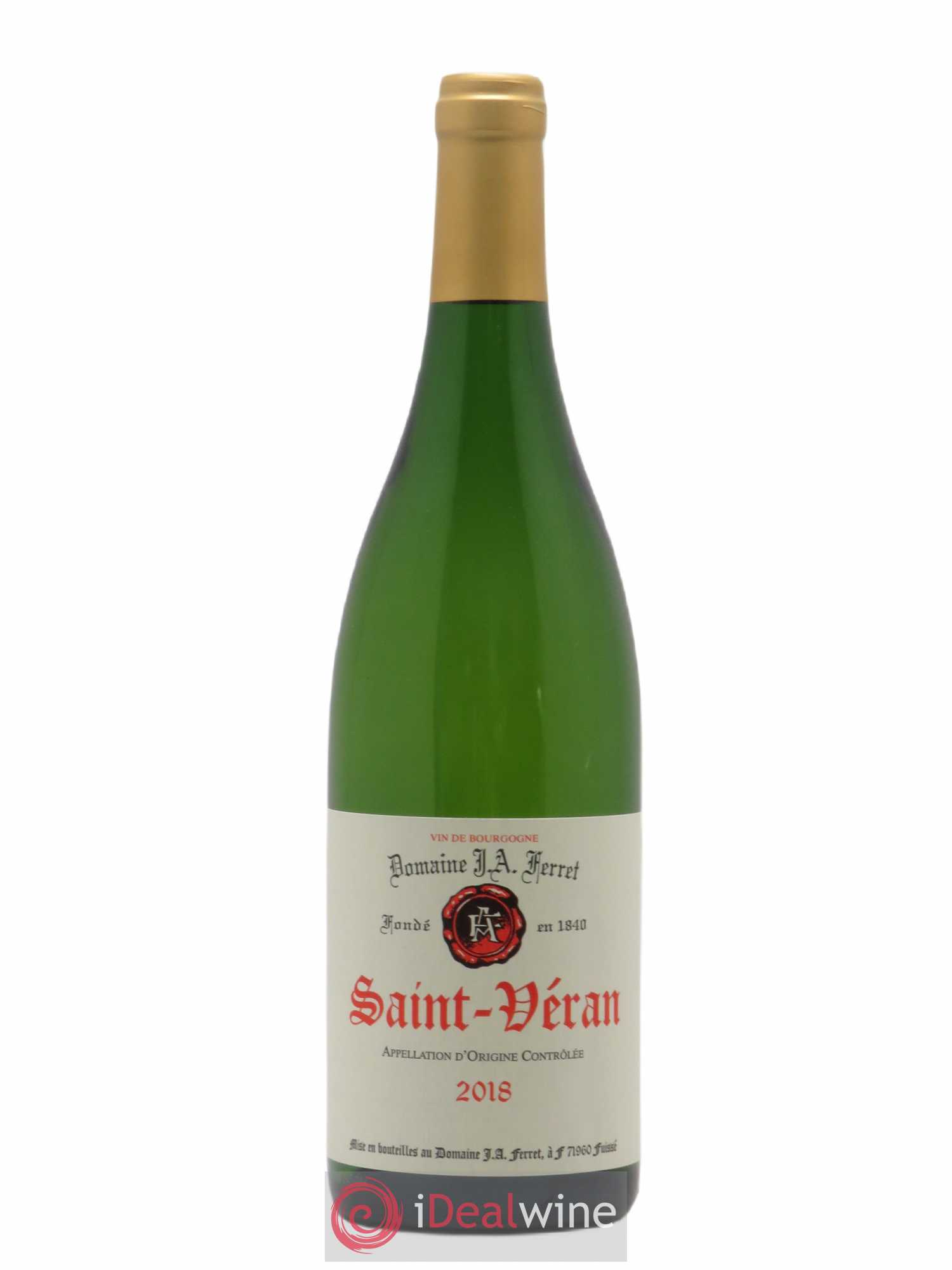 Saint-Véran J.A. Ferret (Domaine) (sans prix de réserve) 2018 - Lot de 1 bouteille - 0