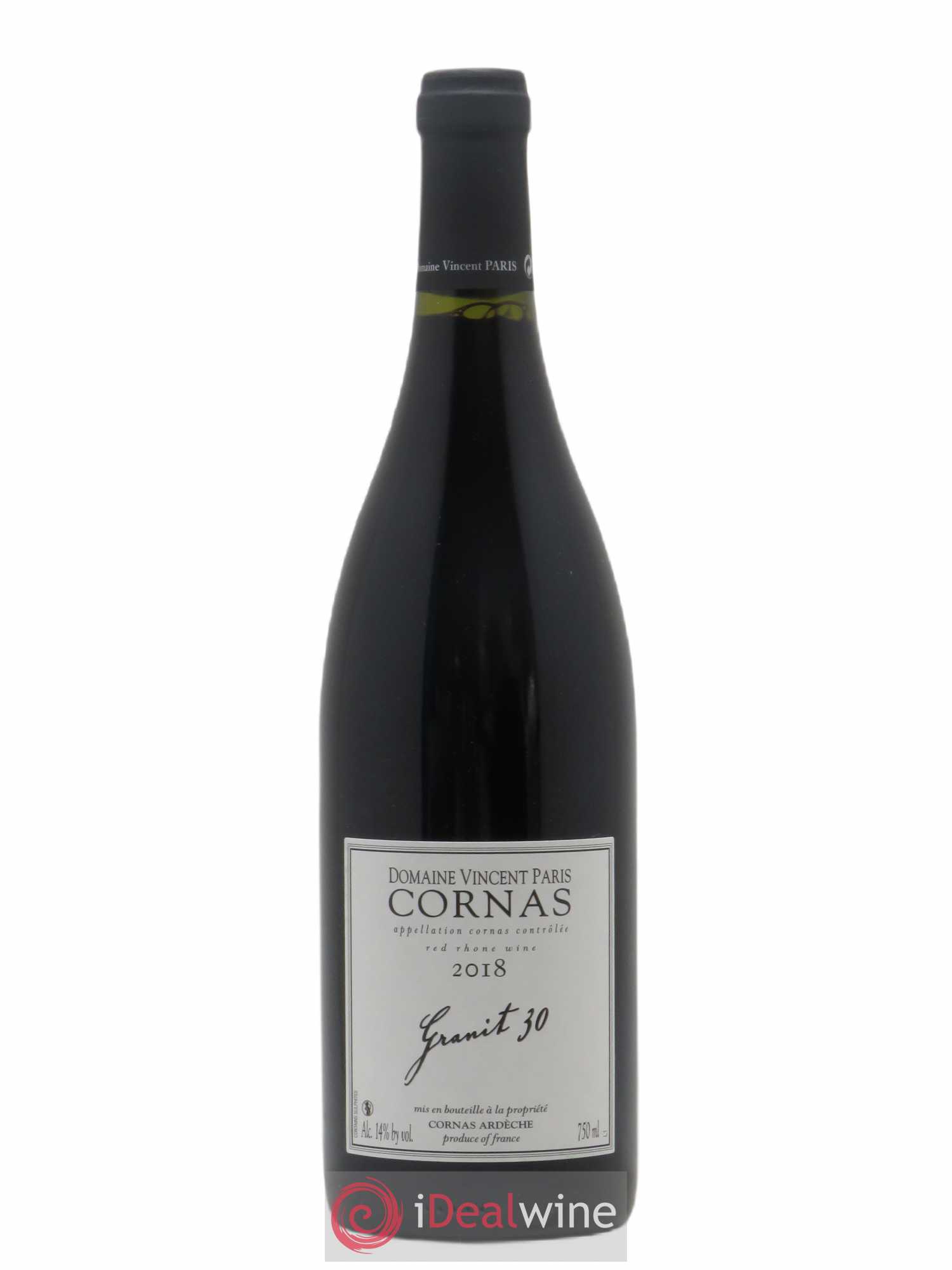 Cornas Granit 30 Vincent Paris 2018 - Lot de 1 bouteille - 0