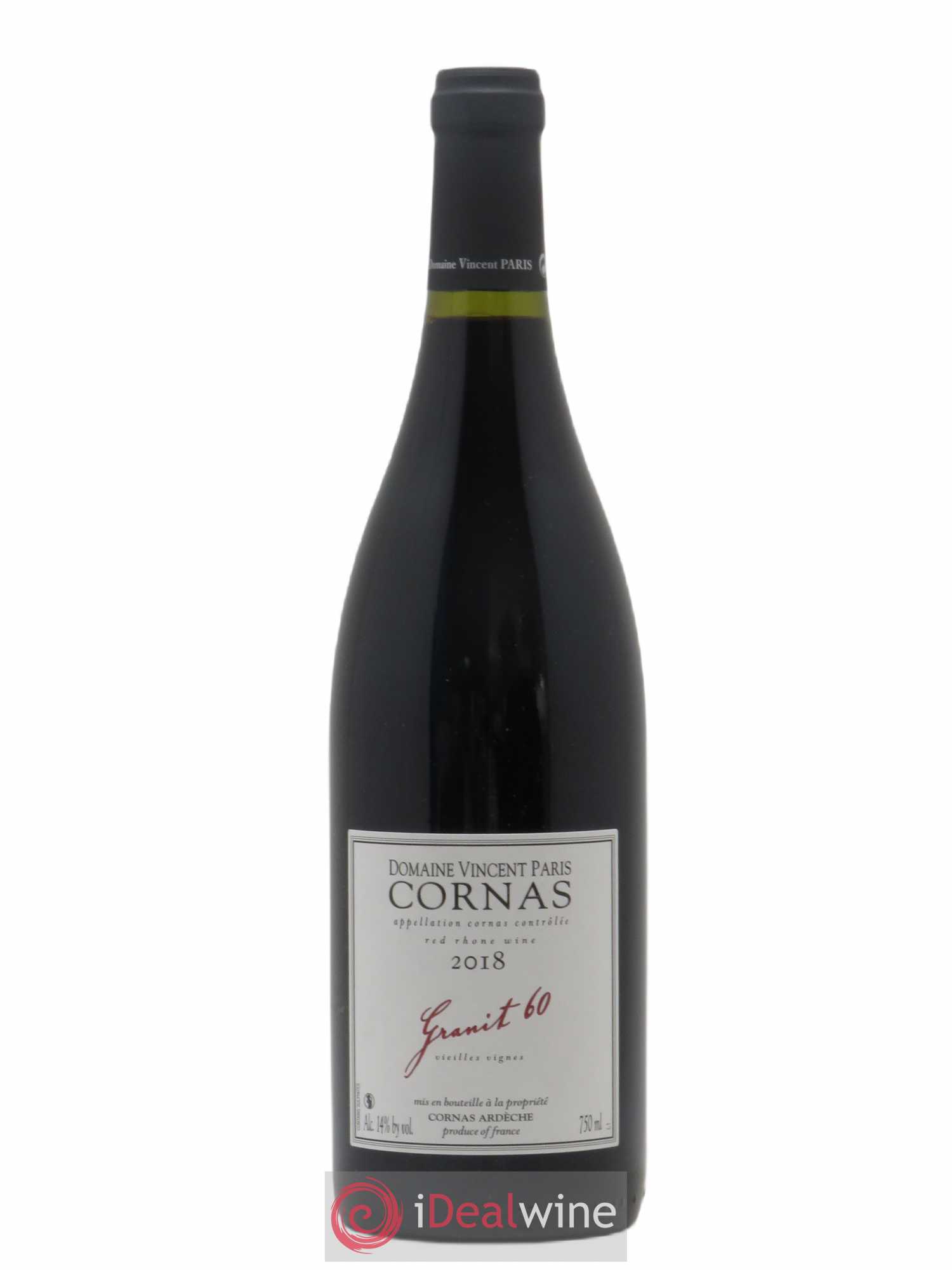Cornas Granit 60 Vieilles Vignes Vincent Paris 2018 - Lot de 1 bouteille - 0