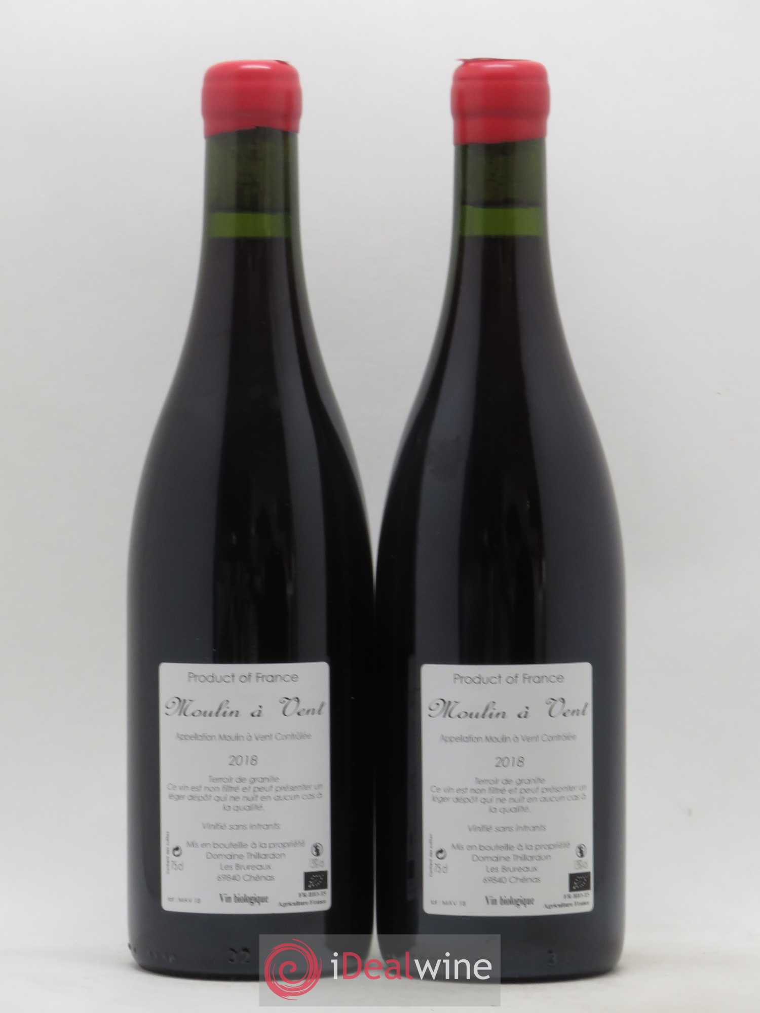 Moulin-à-Vent Domaine Thillardon 2018 - Lot de 2 bouteilles - 1