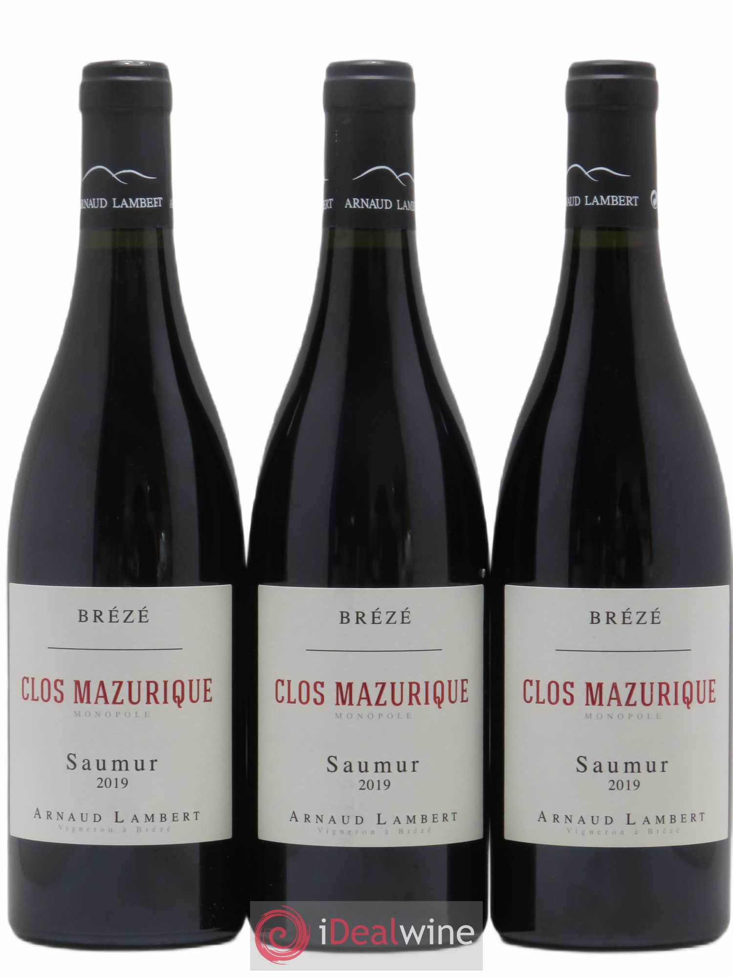 Saumur Clos Mazurique Arnaud Lambert Brézé (sans prix de réserve) 2019 - Lotto di 3 bottiglie - 0