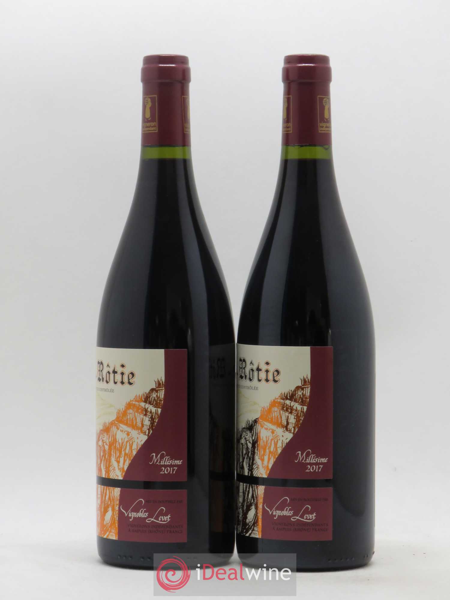 Côte-Rôtie Améthyste Vignobles Levet 2017 - Lot de 2 bouteilles - 1
