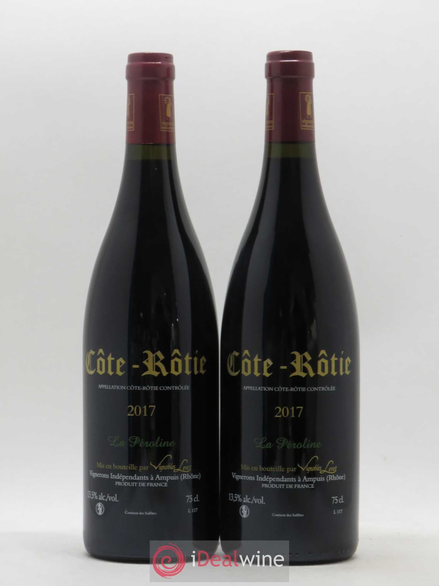 Côte-Rôtie La Péroline Vignobles Levet 2017 - Lot de 2 bouteilles - 1