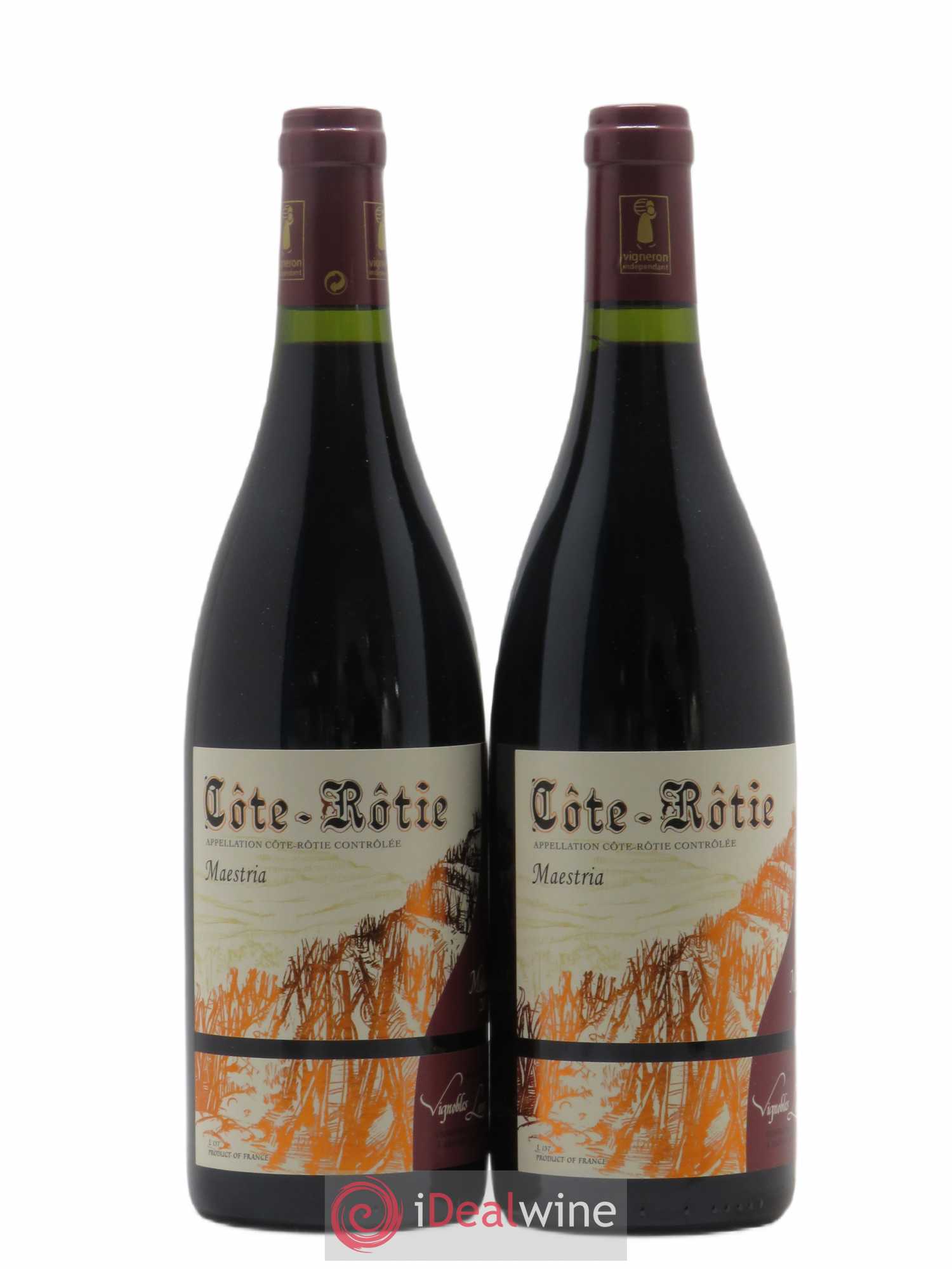 Côte-Rôtie Maestria Vignobles Levet 2017 - Lot de 2 bouteilles - 0